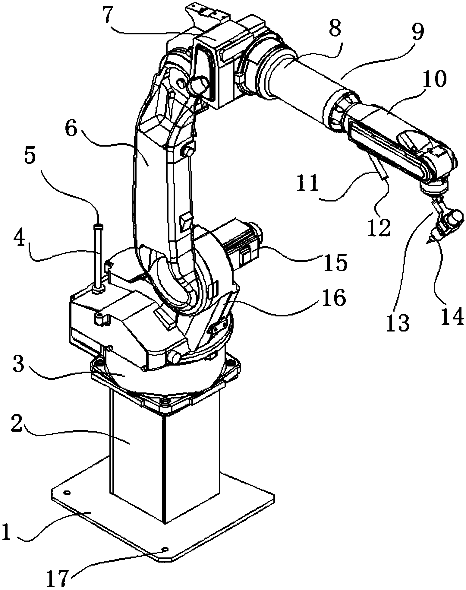 焊接机器人结构简图图片