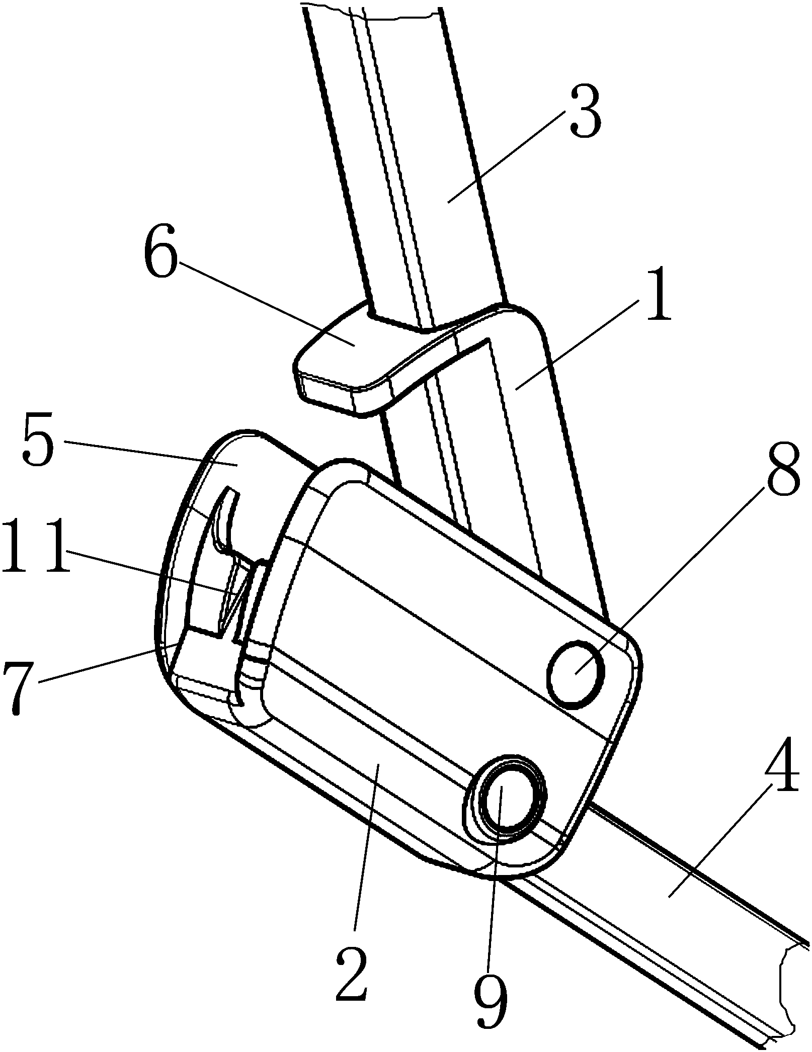 一种儿童推车用防夹手关节装置