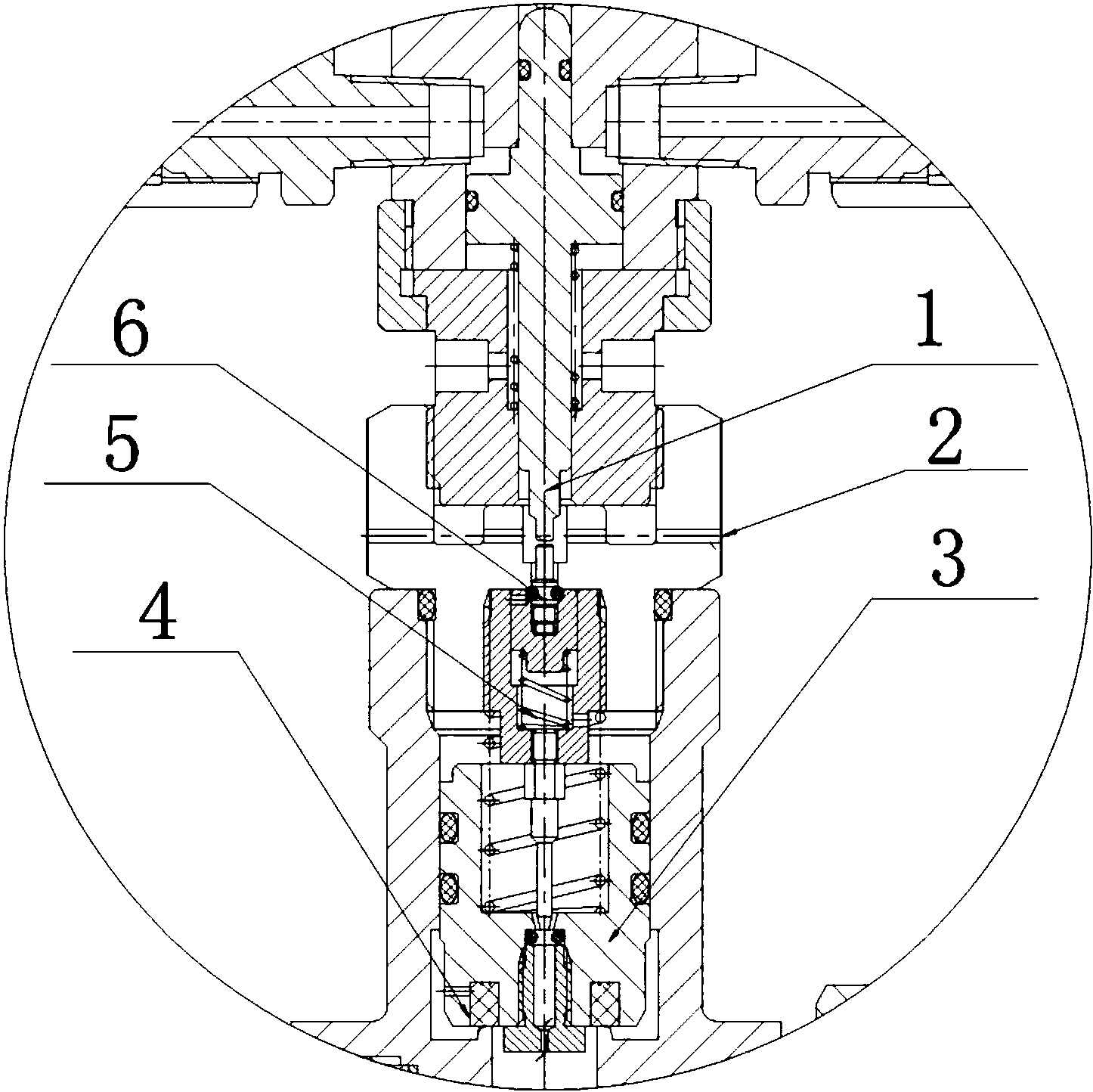 一种灭火器自动复位容器阀结构