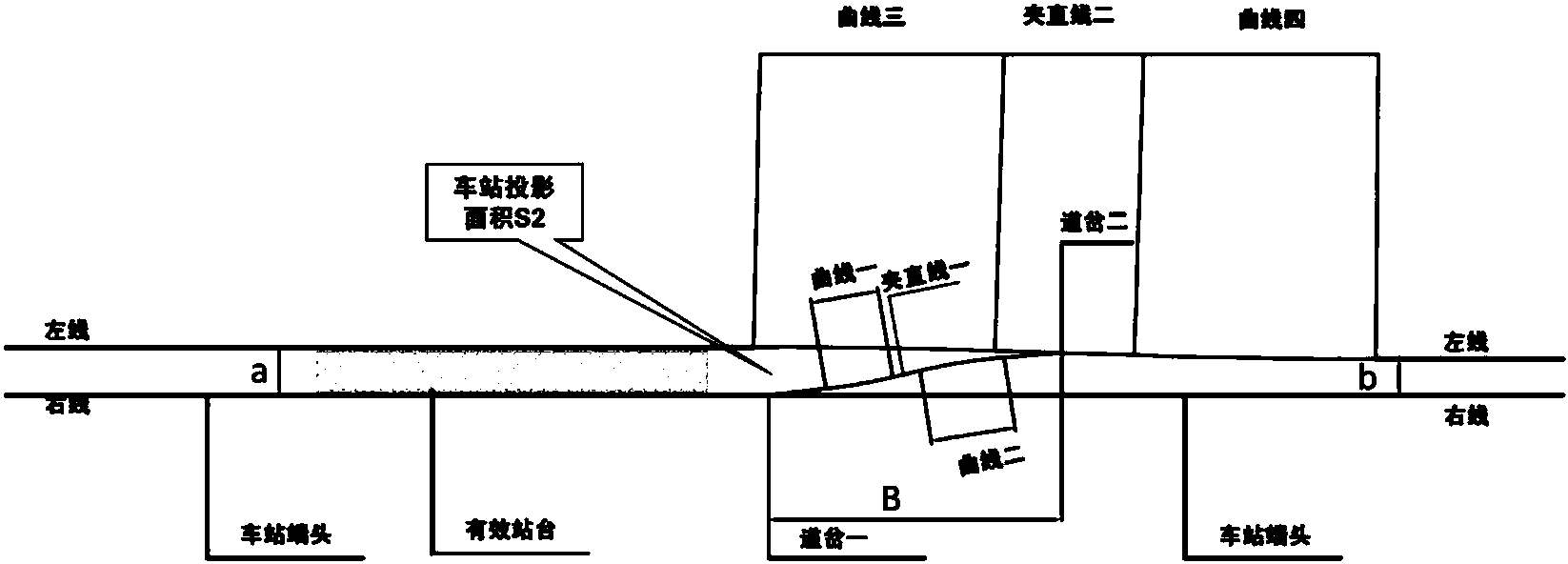 一种适用于城市轨道交通的单渡线布置结构