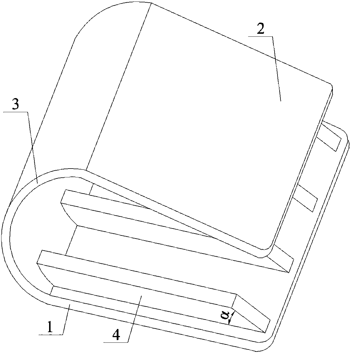 一种箱边定型用的卡扣