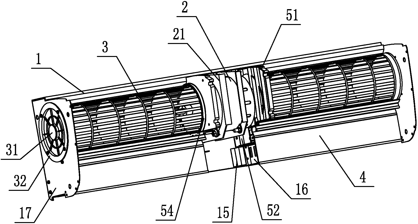 一种新型贯流式风道