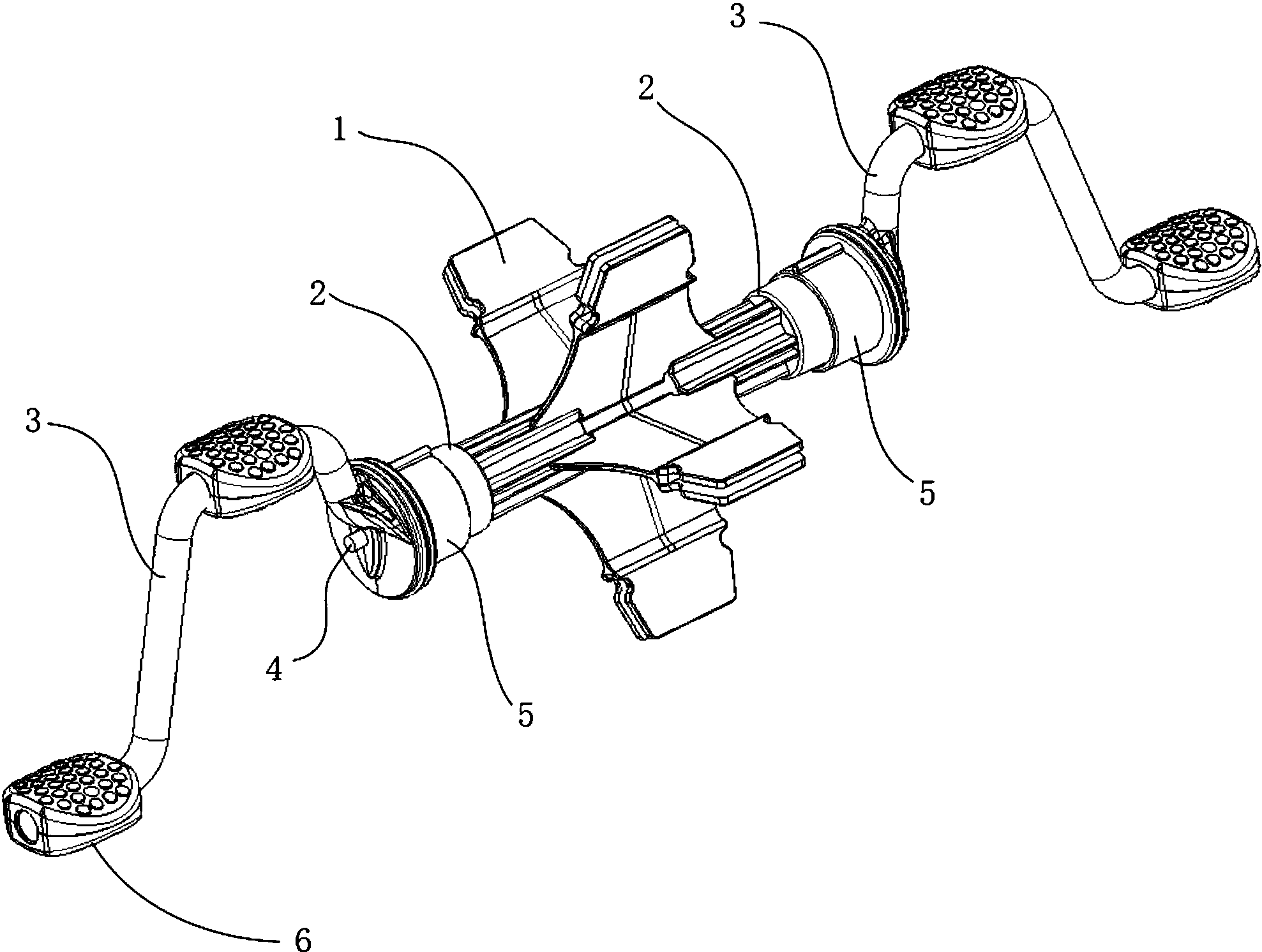 一种脚踏船传动装置
