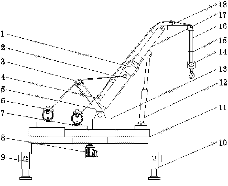 一种起重机伸缩臂架结构
