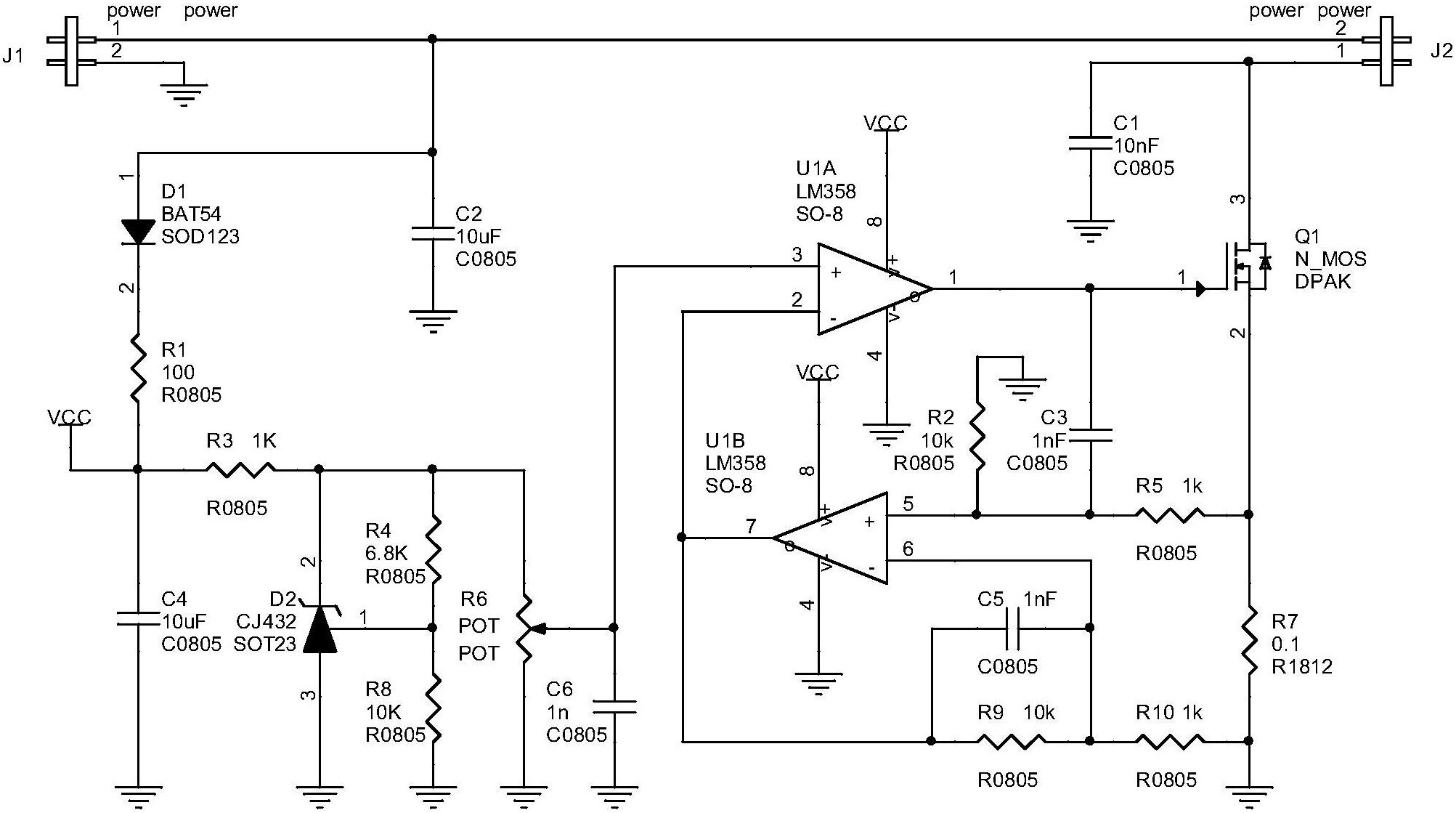 一种低边高精度可调恒流开关