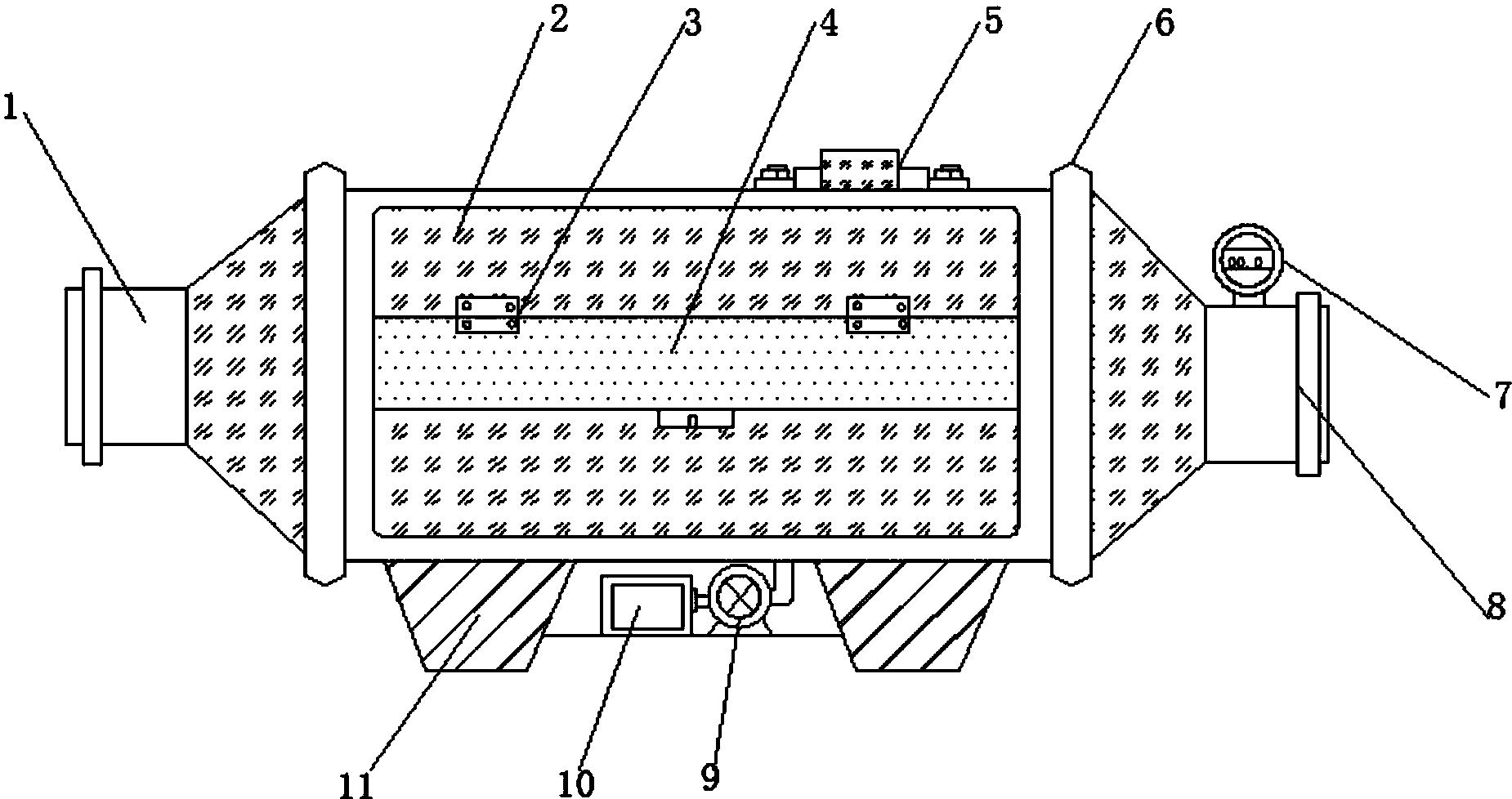 cn207187425u_一种烟气净化专用的高效活性炭吸附塔有效