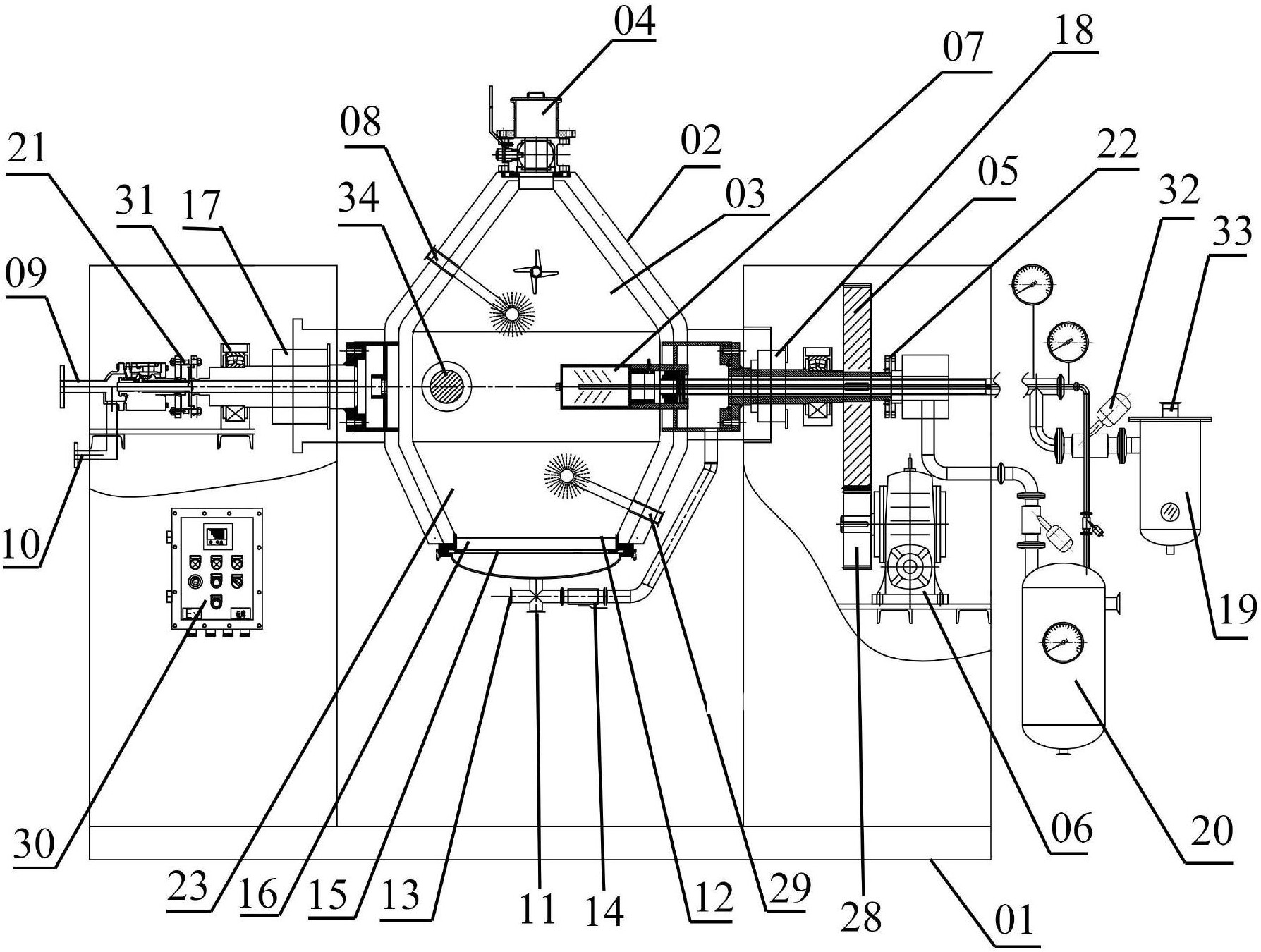 cn207203519u_一种双锥回转干燥机有效