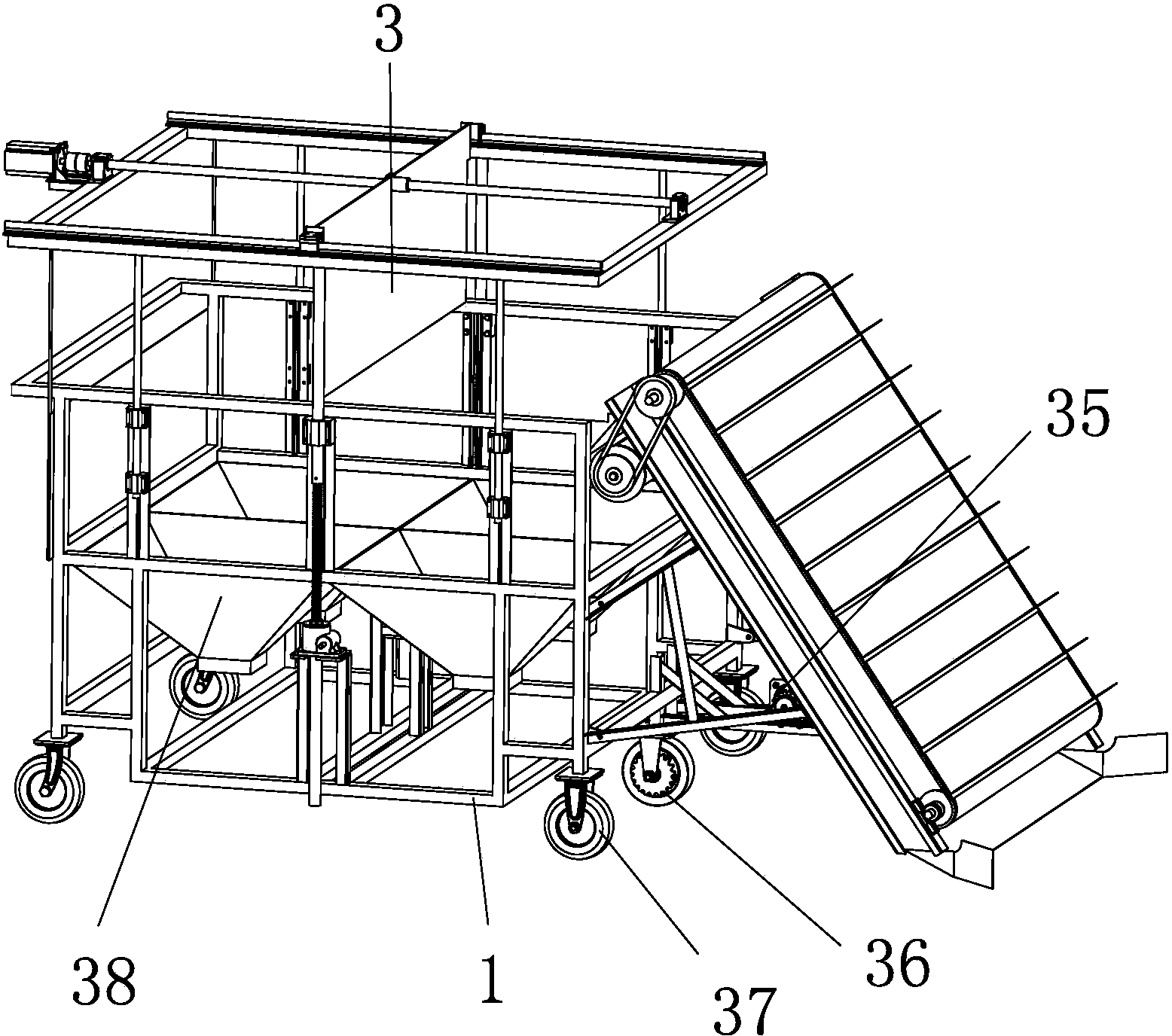一种蝇蛆分离机