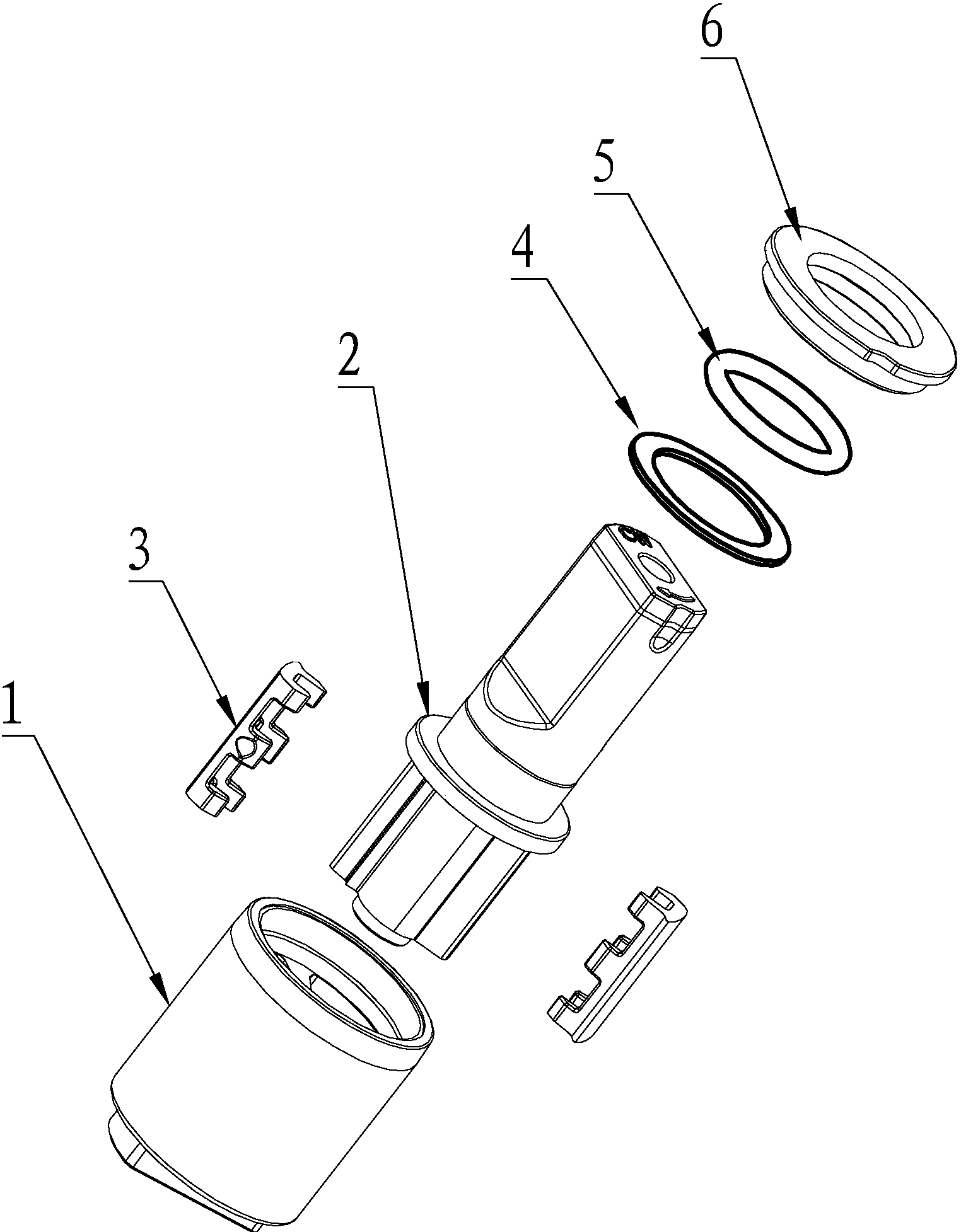 一種馬桶蓋板用緩降阻尼器