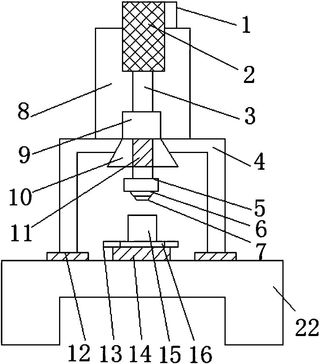 一种汽车气门导管压装机构