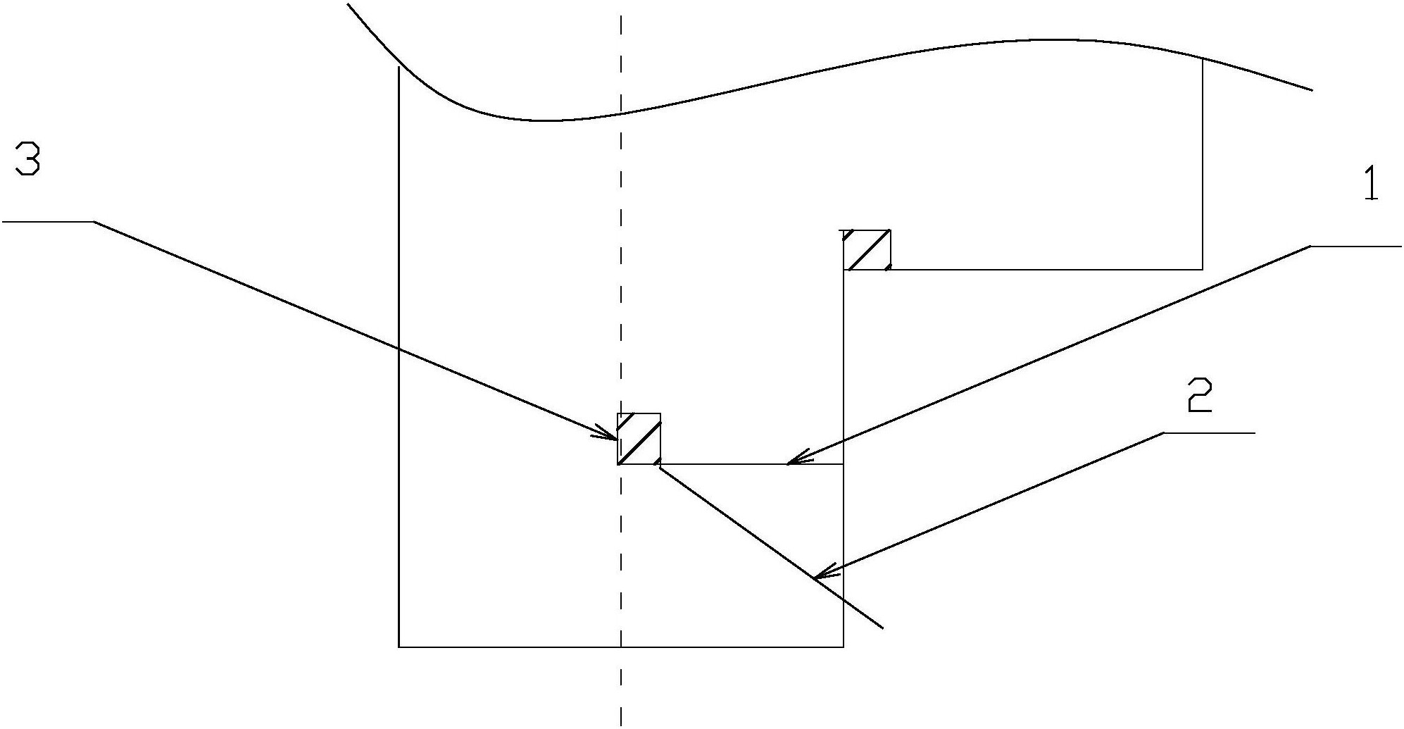 尾部帶擋板的膠帶機下料漏斗