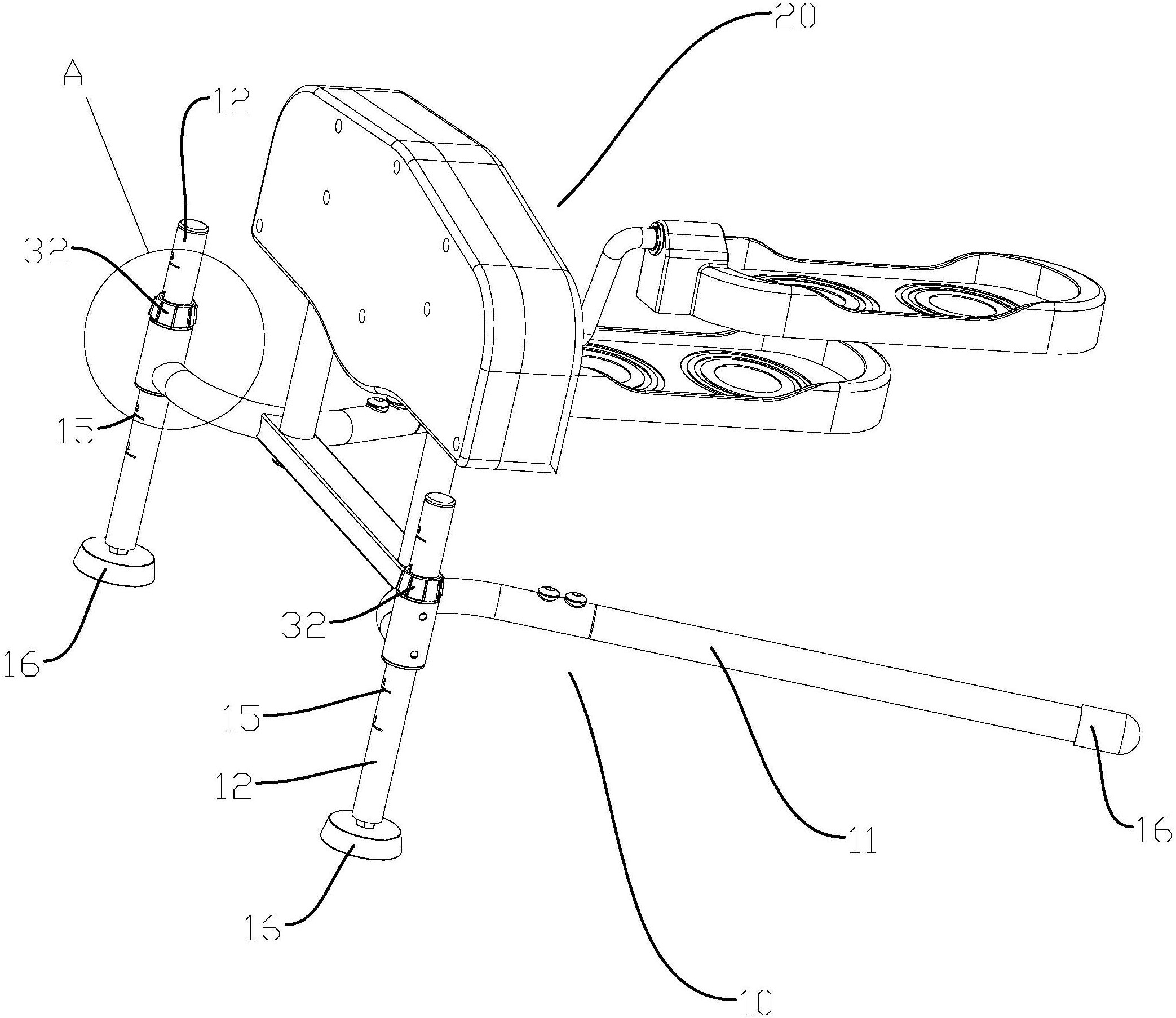 一种角度可调式踏步机