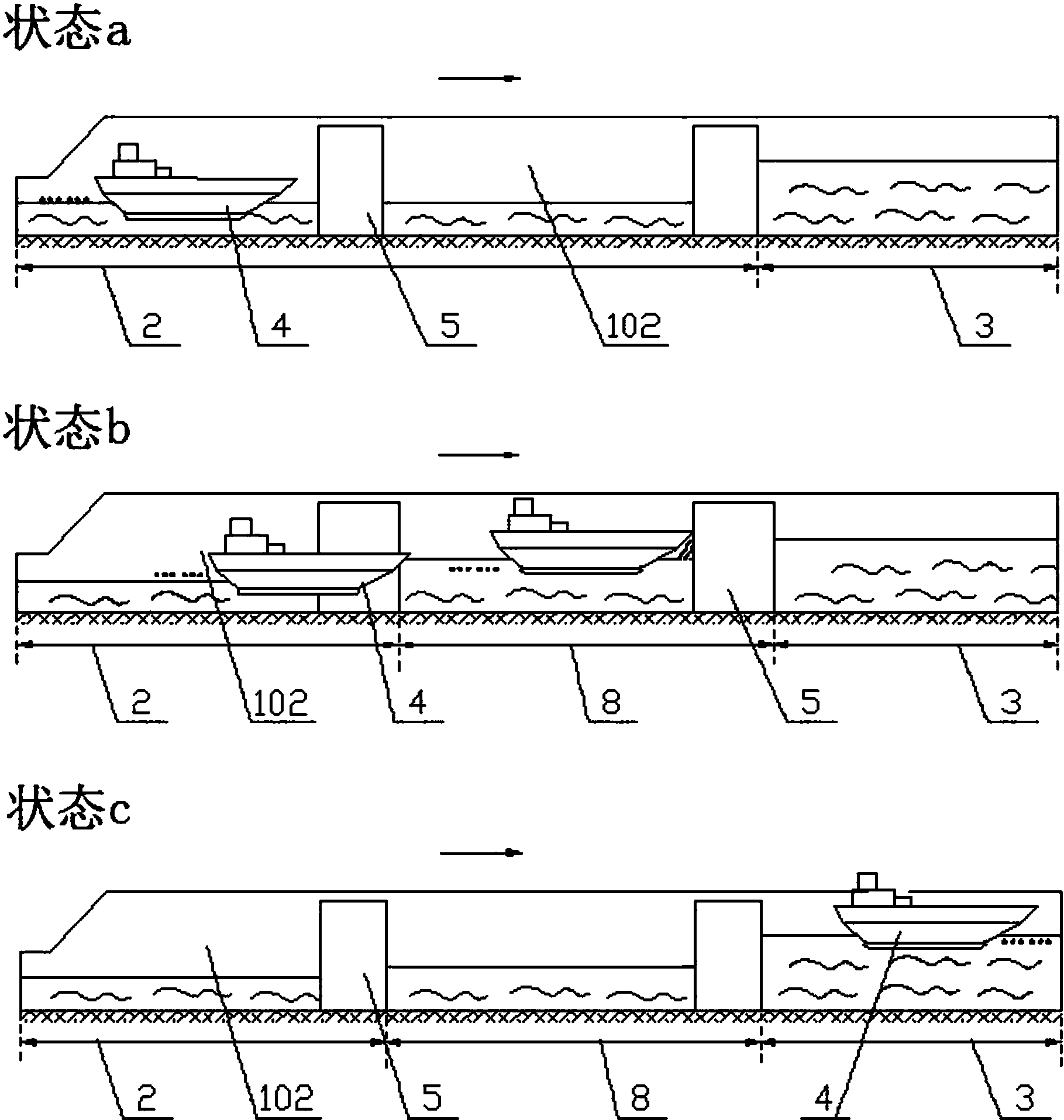 船闸原理图图片