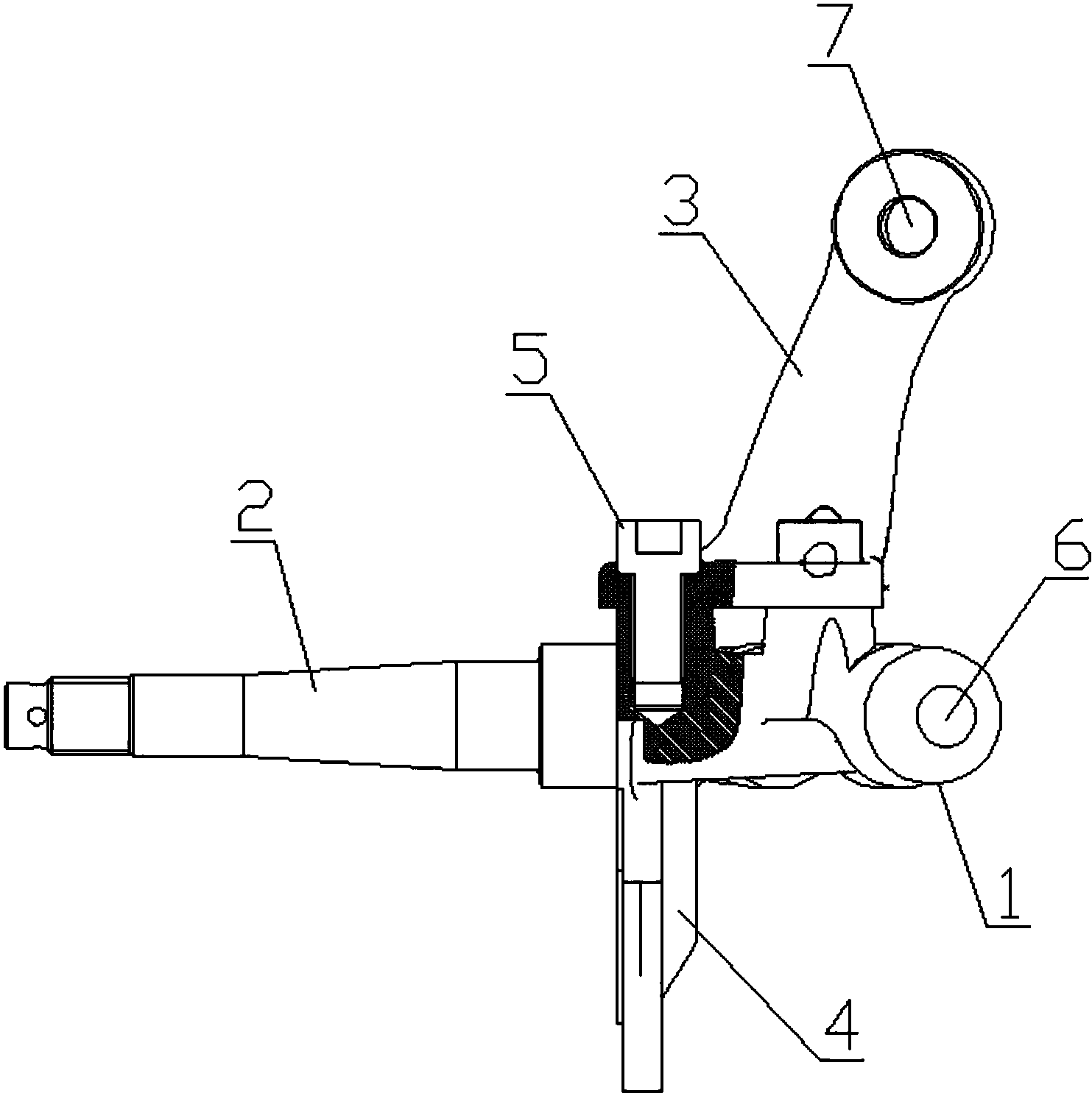 一种沙滩车转向节