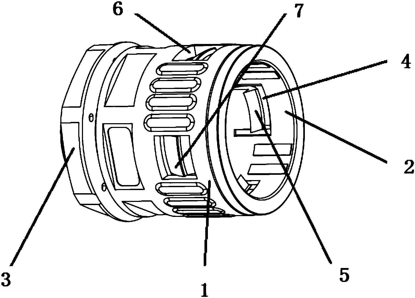 cn207349665u_快插式塑料软管接头有效
