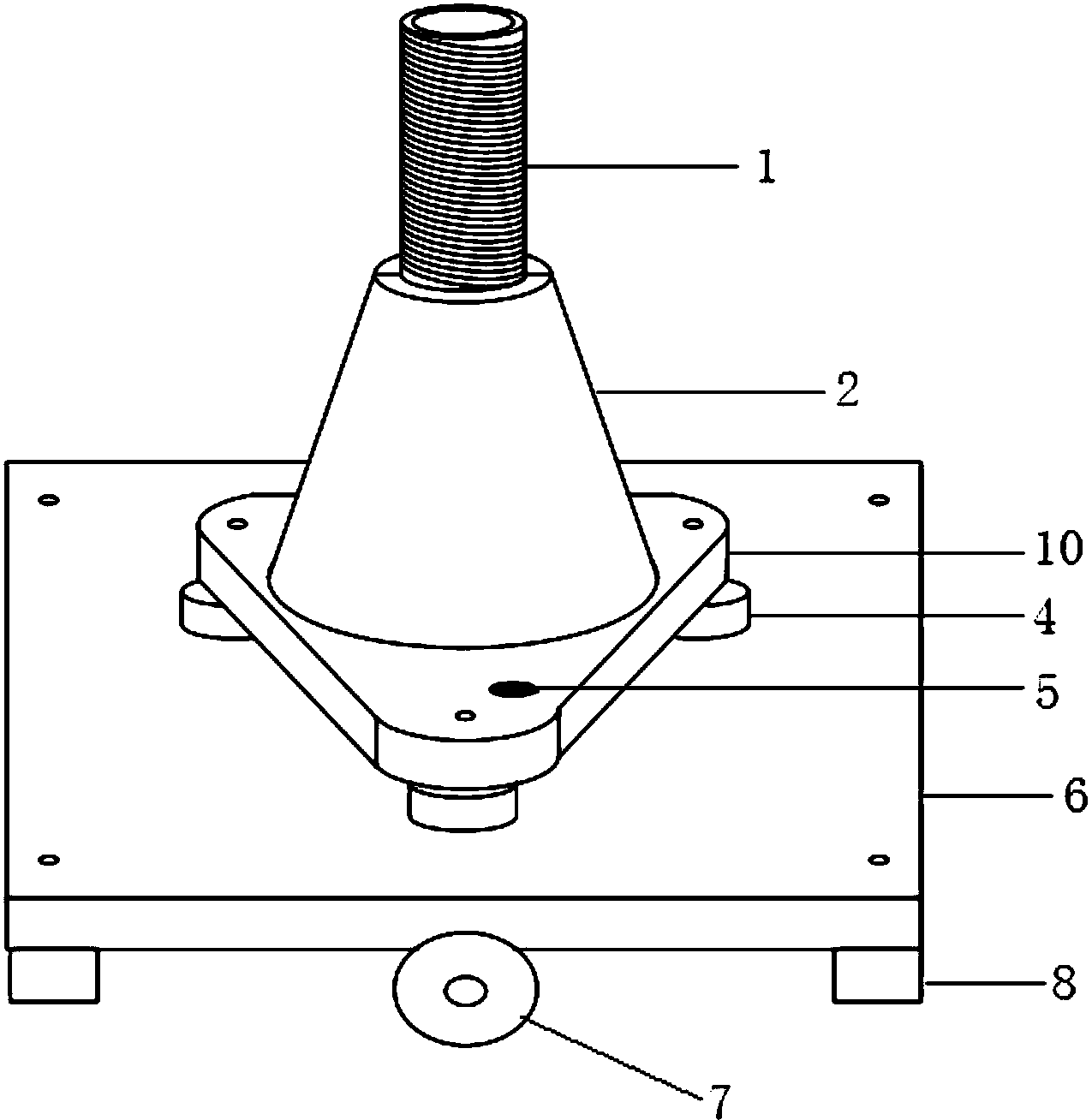 cn207353444u_一种基站用天线底座有效