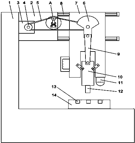 cn207370170u_一种可调节式衣服扣眼打点机有效