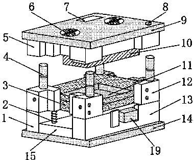 一种塑料模具的顶出导向机构