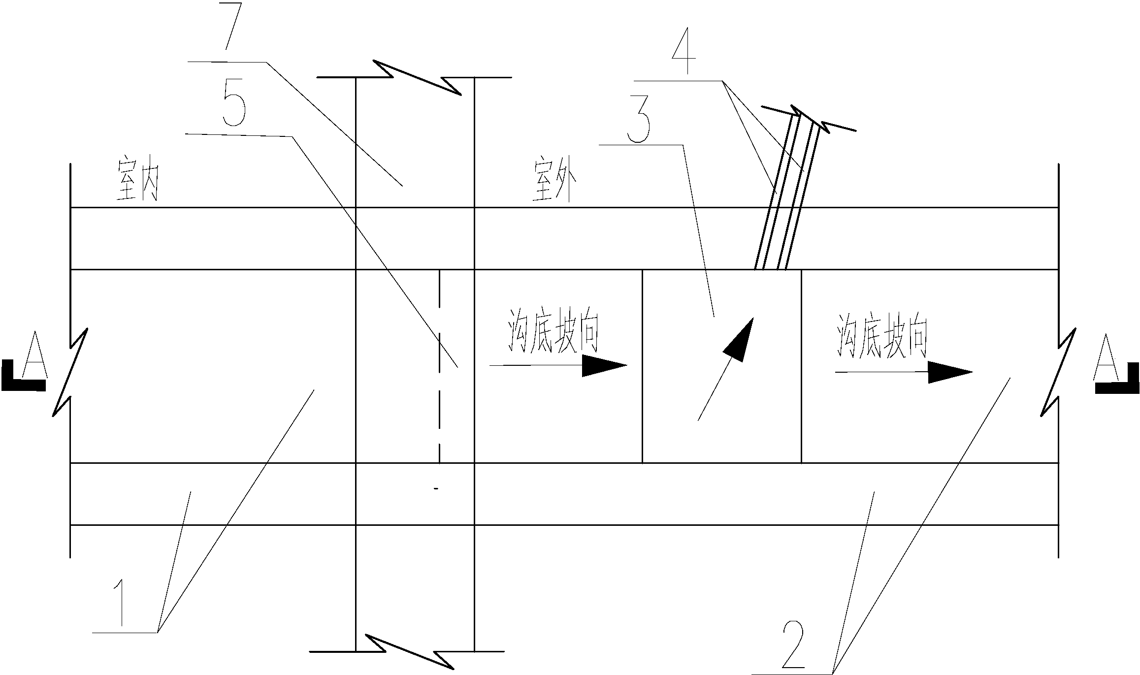 cn207392401u_一种防积水倒流的电缆沟有效