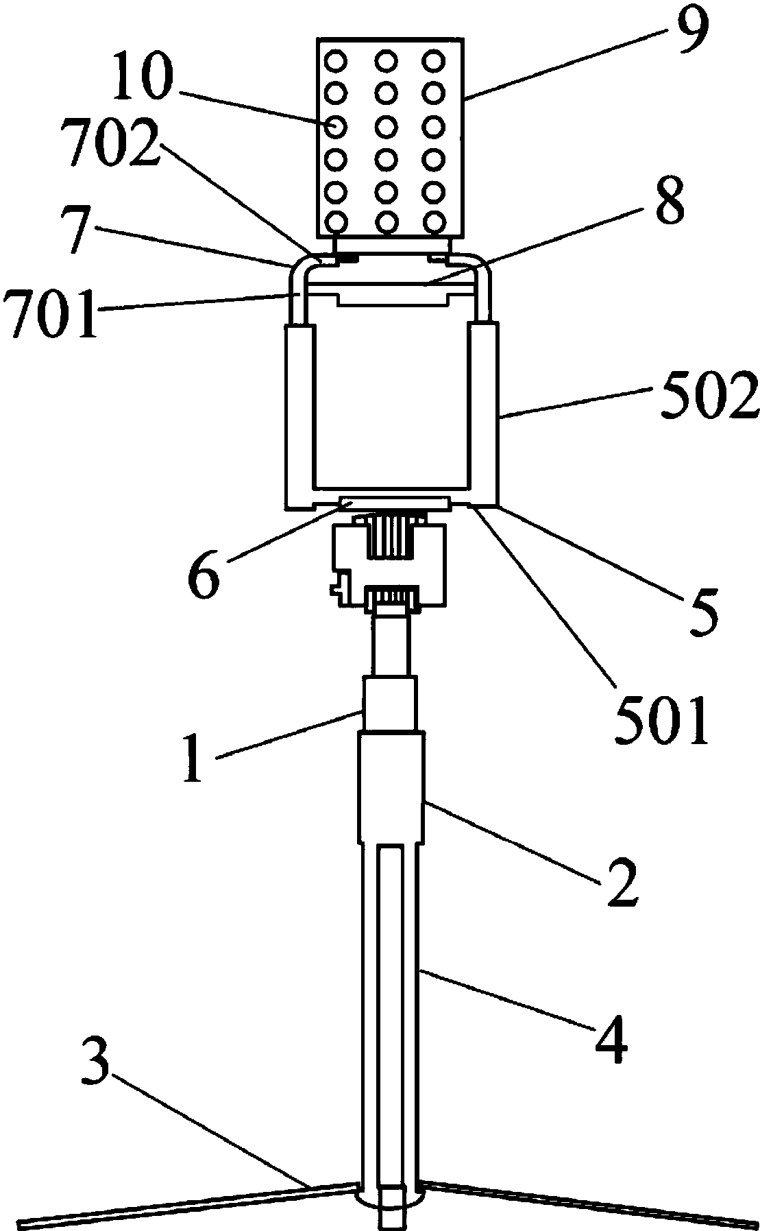 一种补光式自拍杆