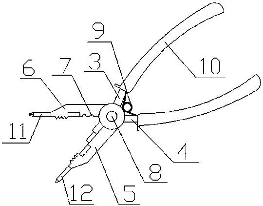 cn207402680u_一种装表接电用弯线钳失效