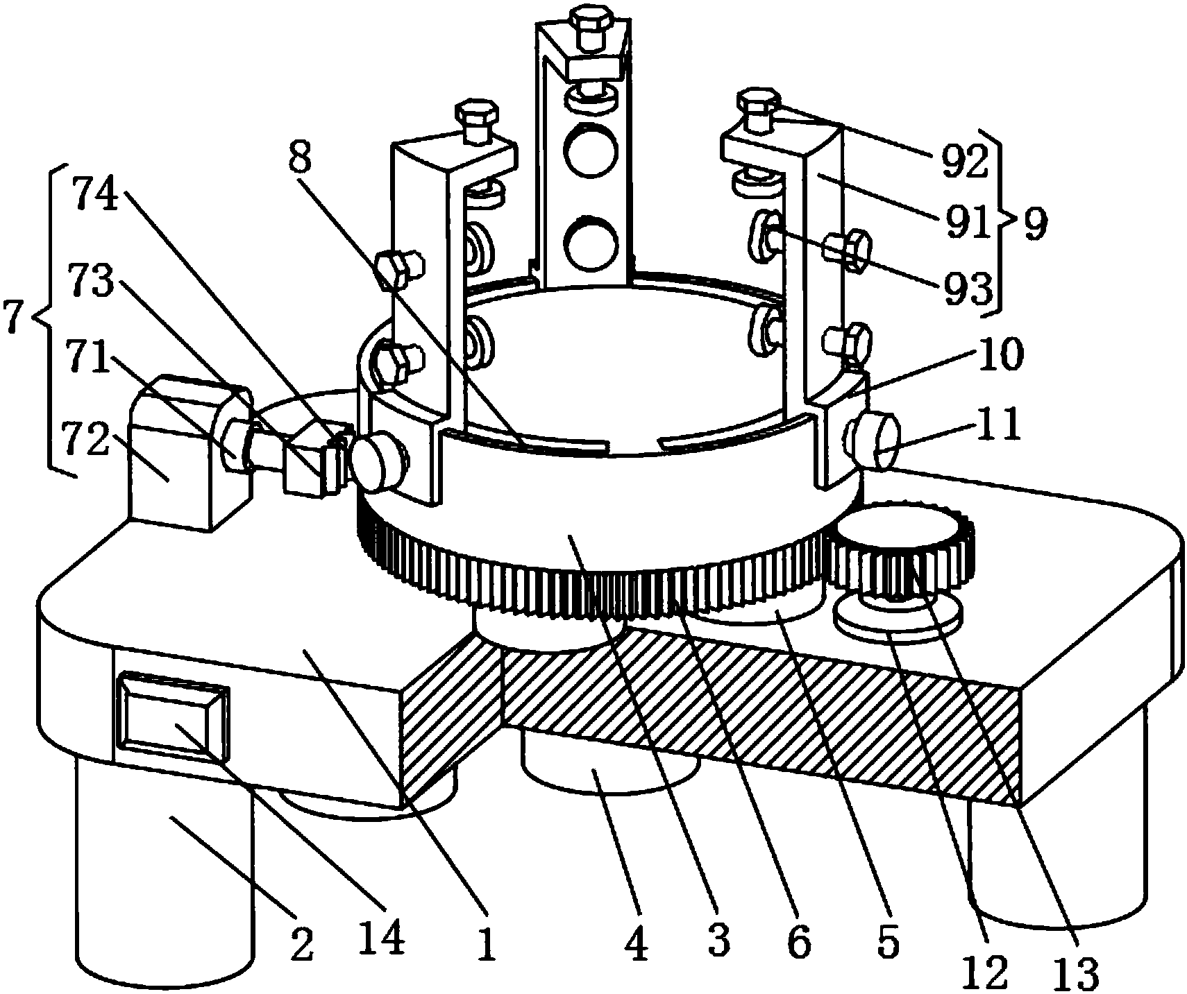 cn207414860u_一种用于机械加工的旋转夹持装置有效