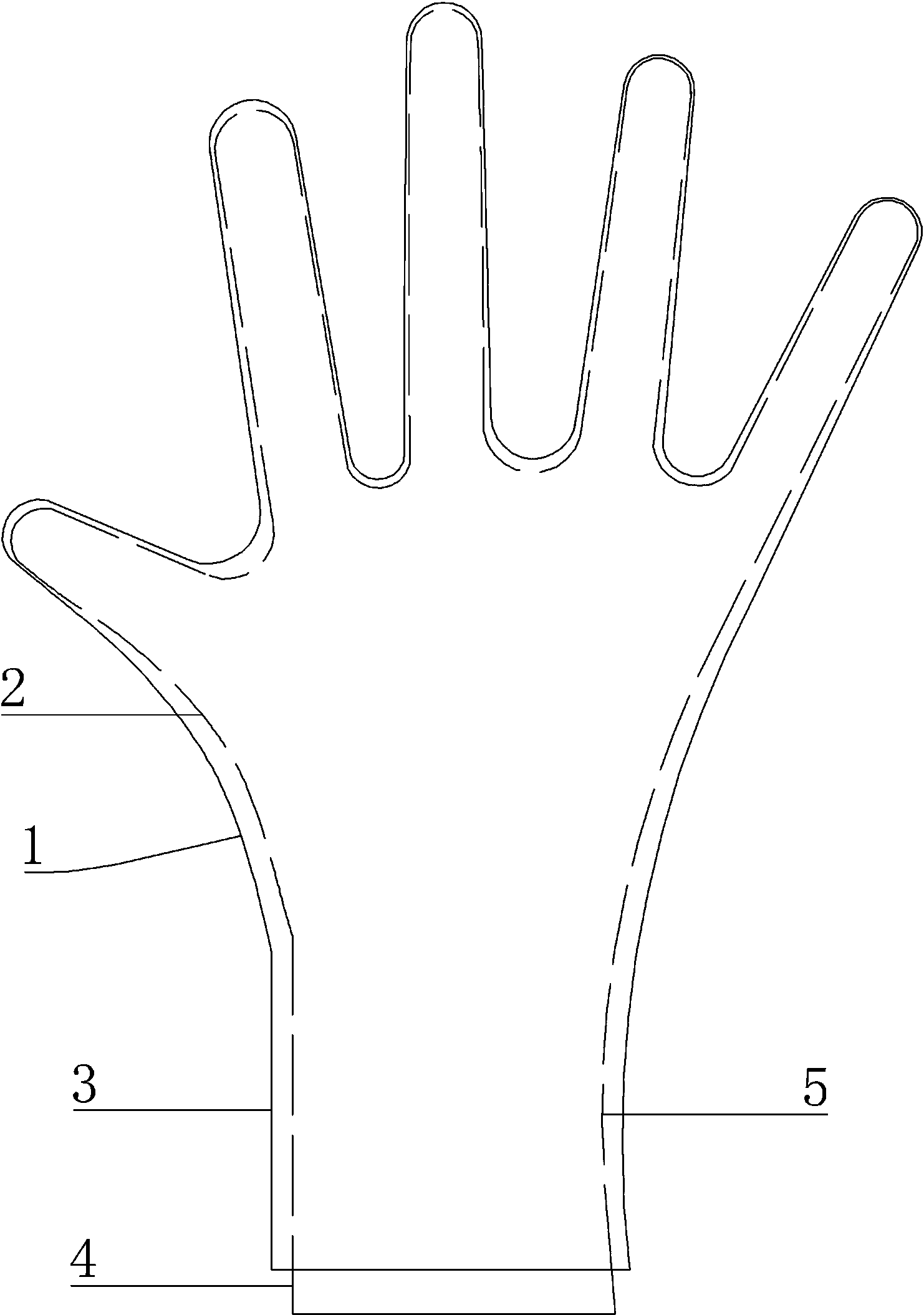 cn207429160u_新型医用乳胶手套有效
