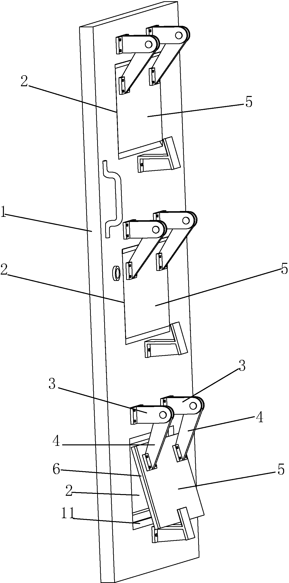 一种悬摆式防爆破活门