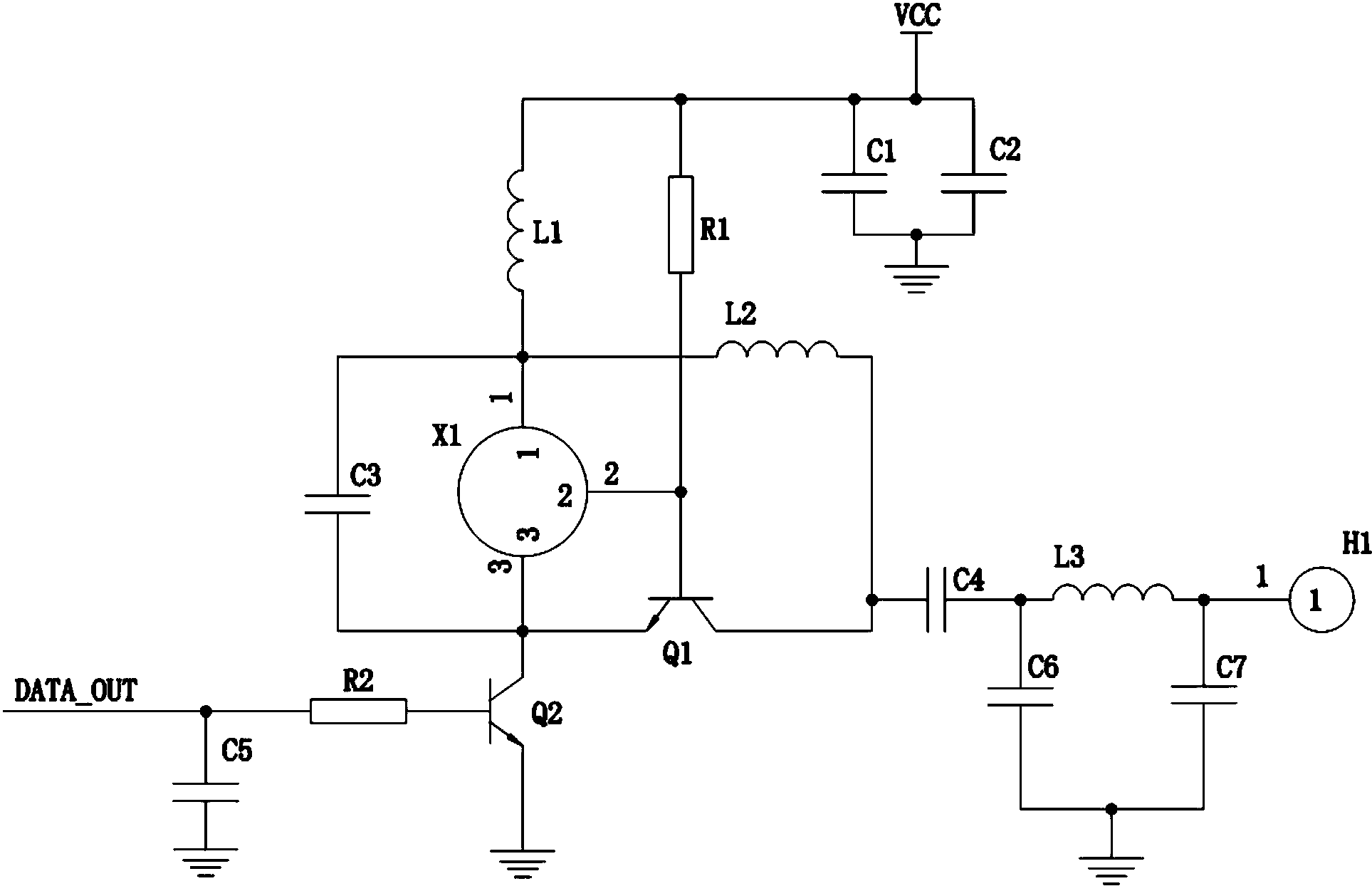 cn207460140u_一种射频信号增强发射功率电路有效