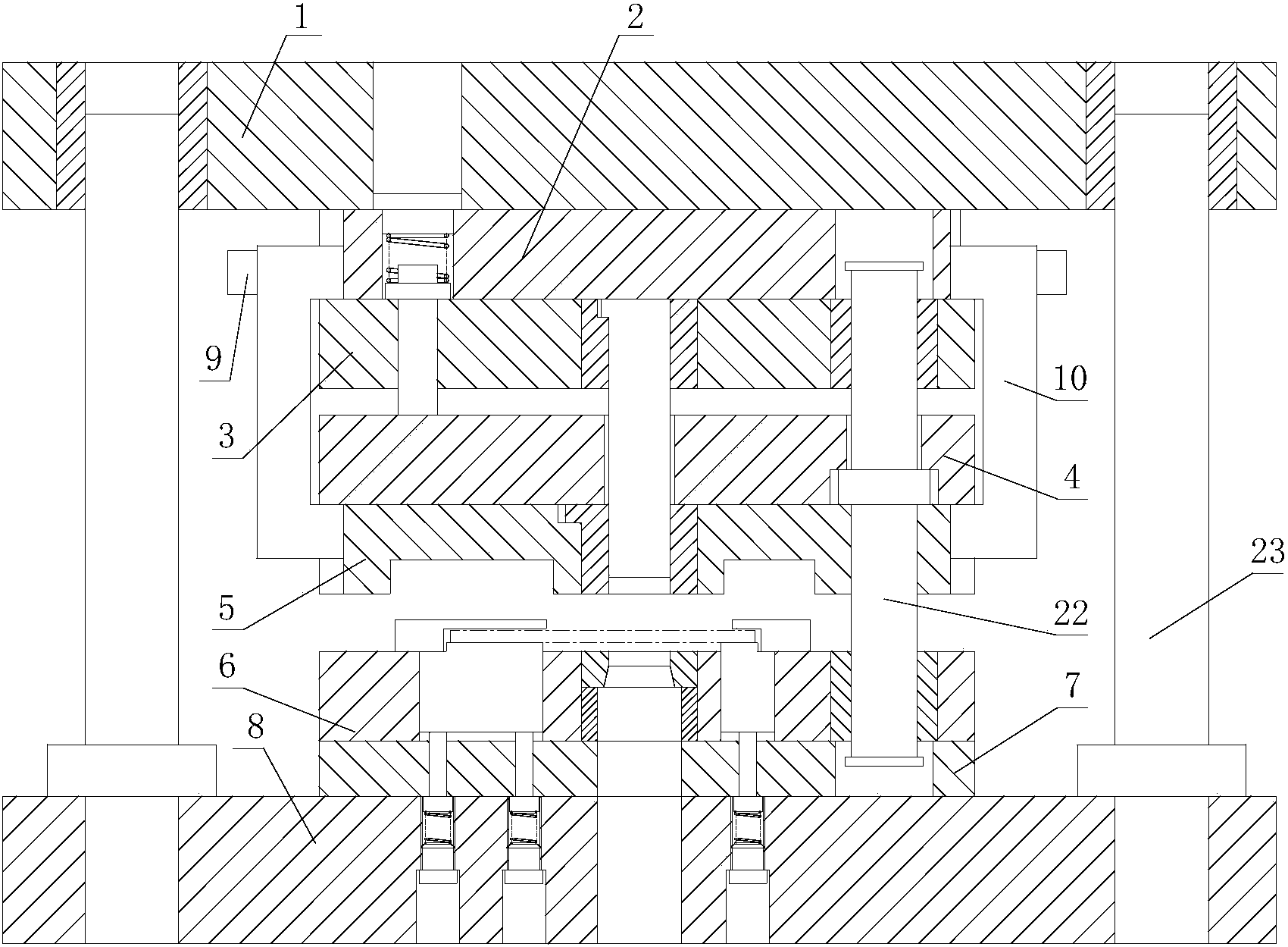 一种钢板下料冲压模具