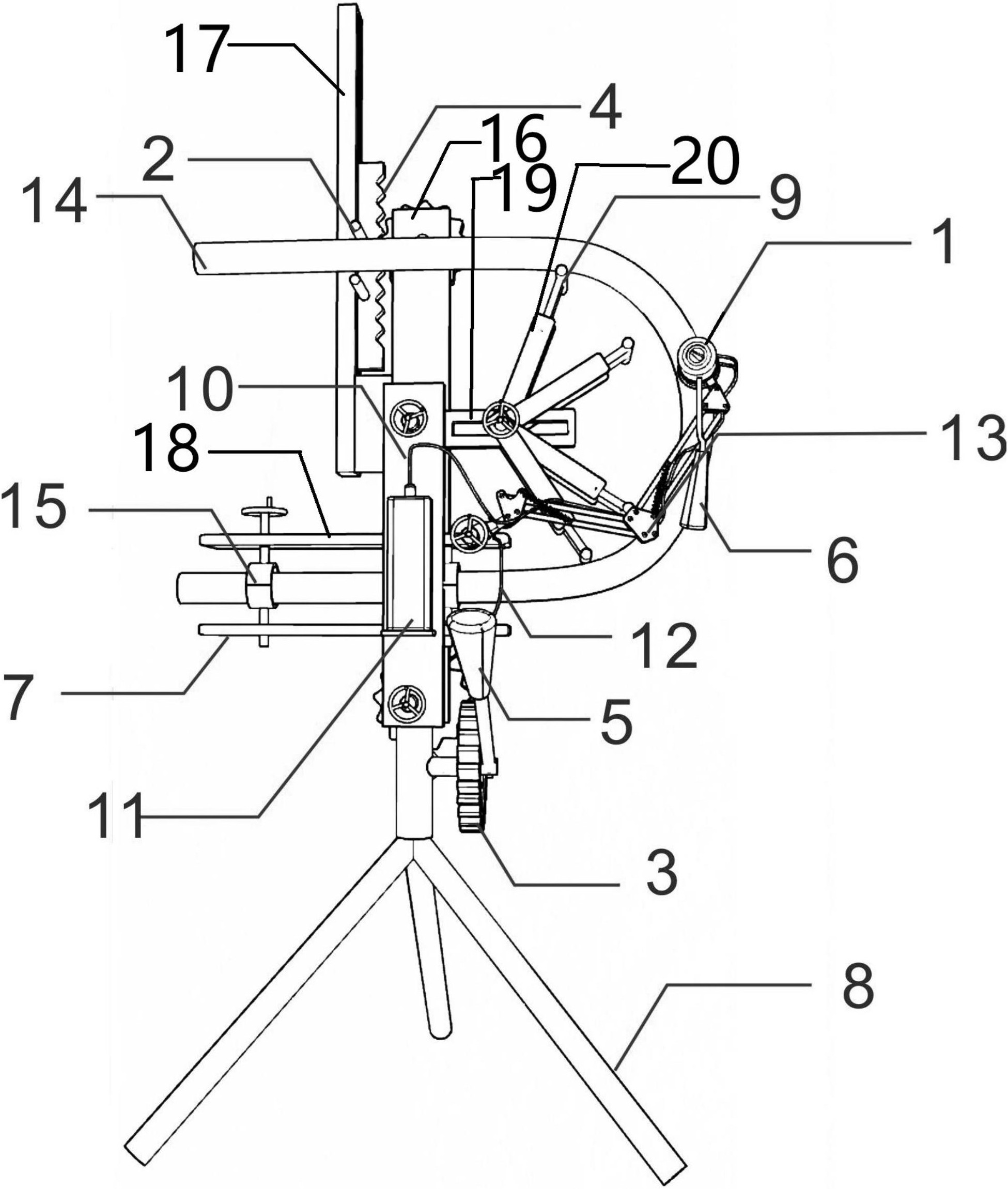 一种辅助热弯竹子的装置