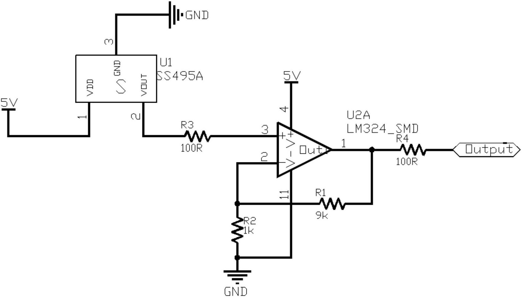 a3144霍尔传感器电路图图片