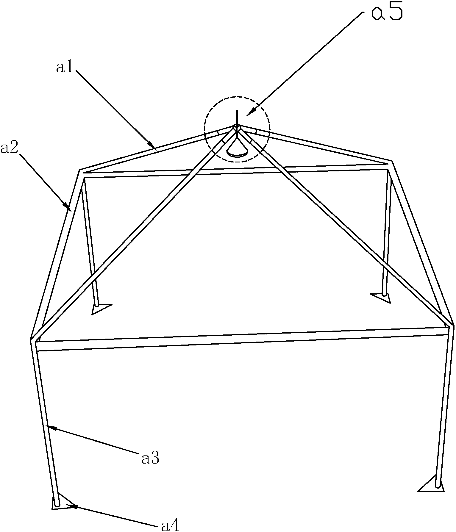 cn207485090u_一种锥顶篷结构有效