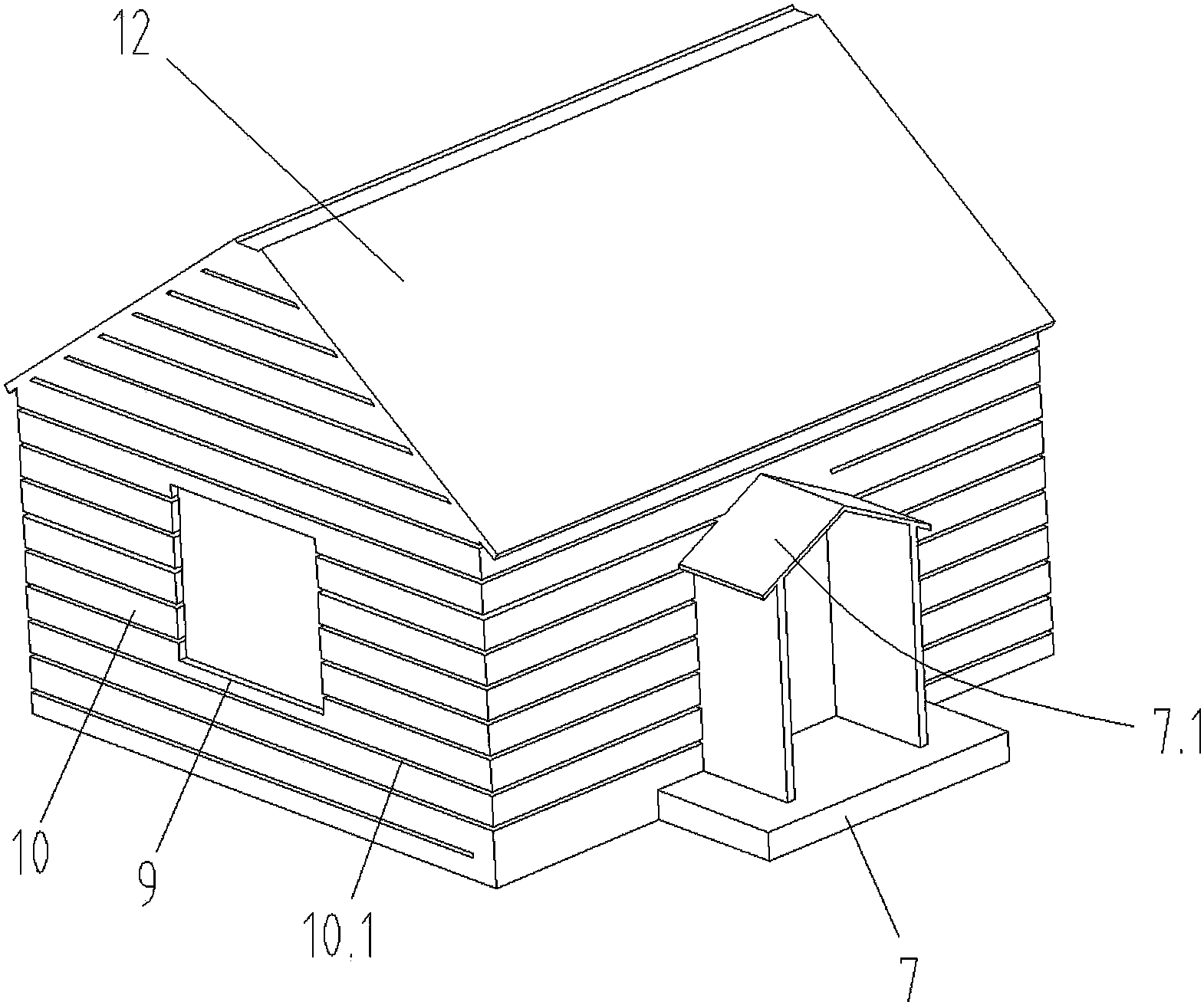 cn207512910u_一種裝配式木結構房屋有效