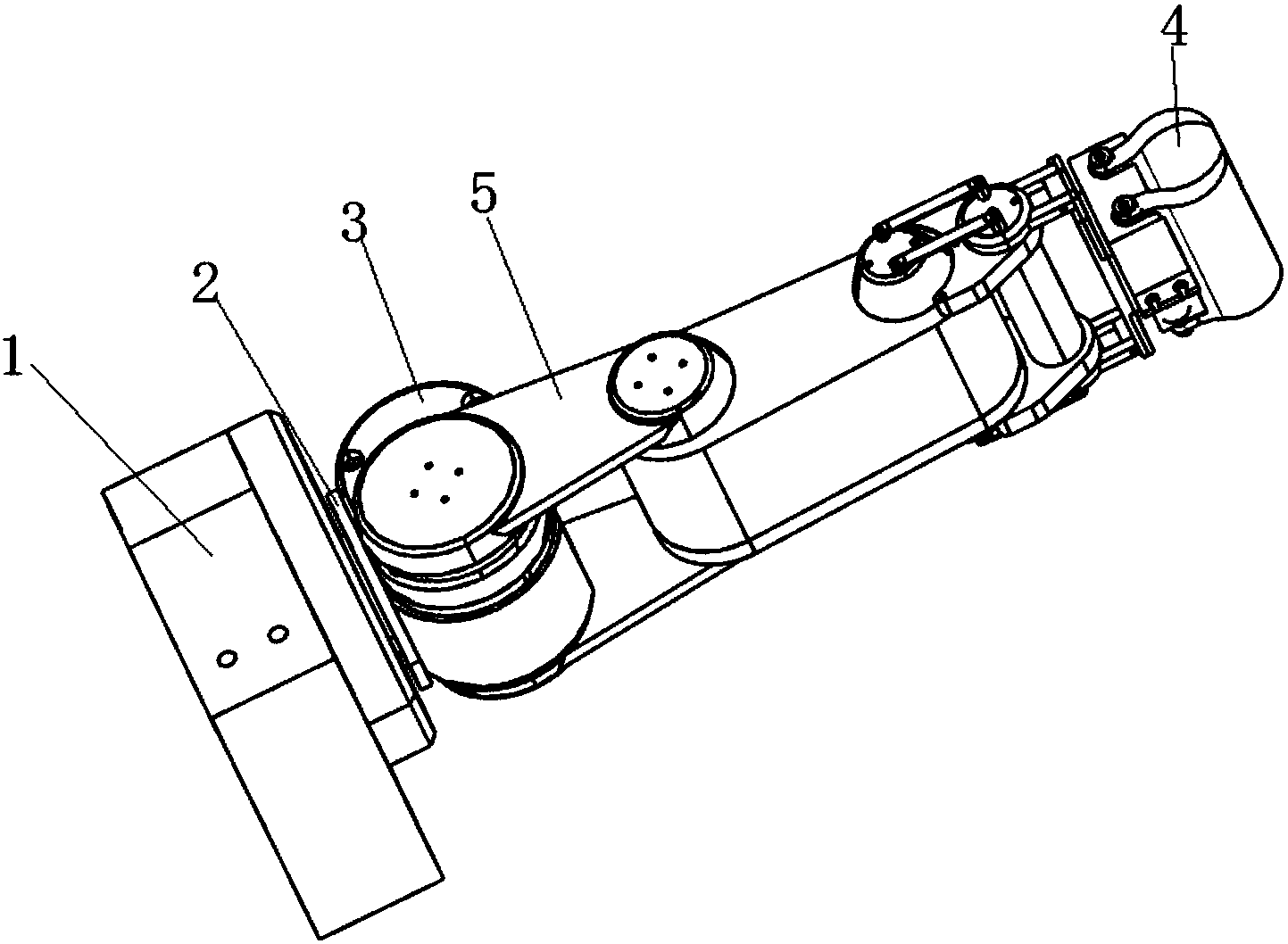 一种基于舵机驱动的水下机械臂
