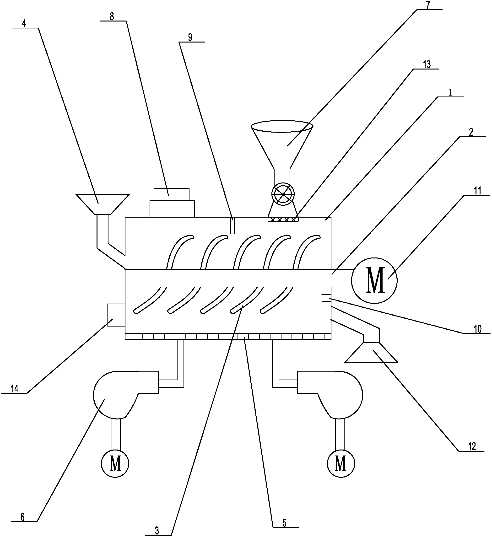 自热式生物质干燥装置