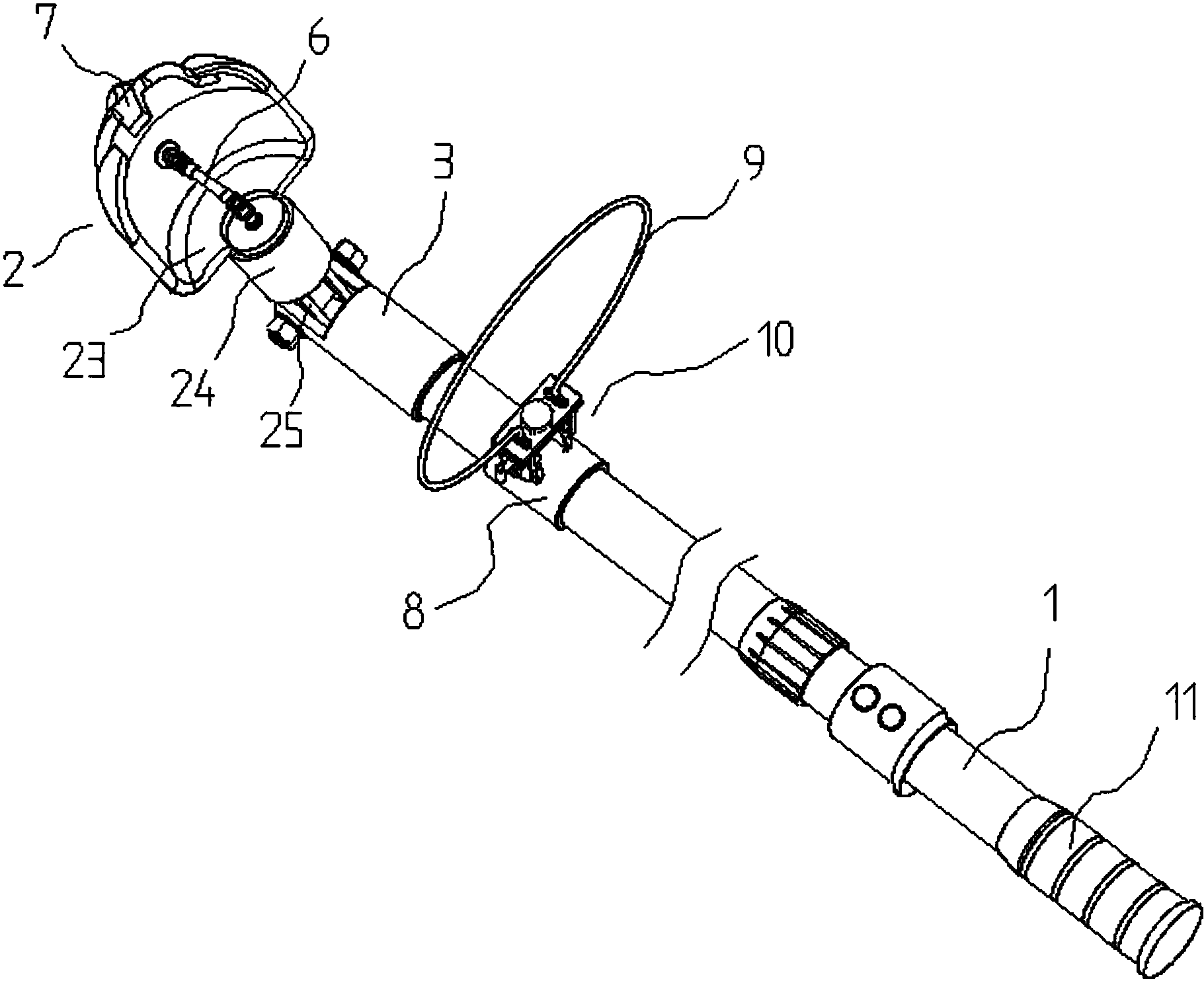 cn207560806u_一种可伸缩式双刃立体刀具电动摘果器有效