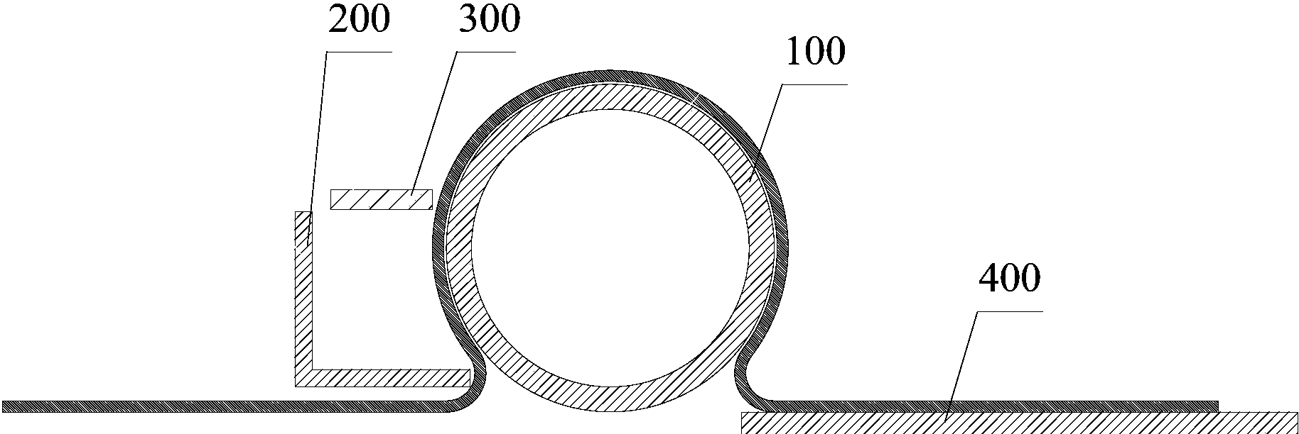 cn207577179u_欧姆弯抱箍弯制装置有效