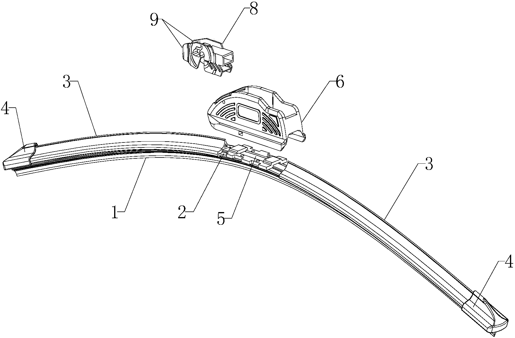 cn207579831u_复合勾式无骨雨刷有效