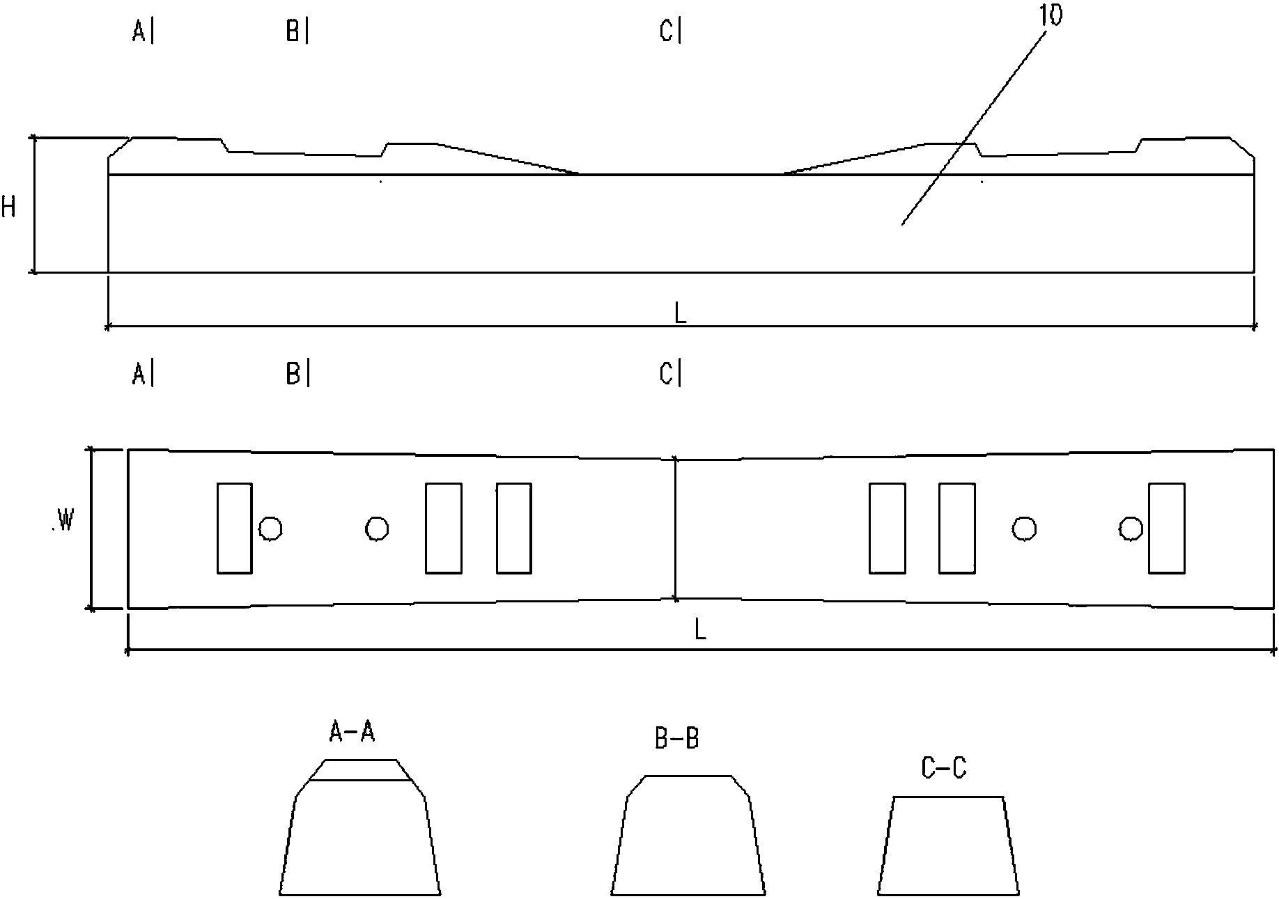 重载预应力钢筋混凝土轨枕及矿山地下有轨运输轨道结构