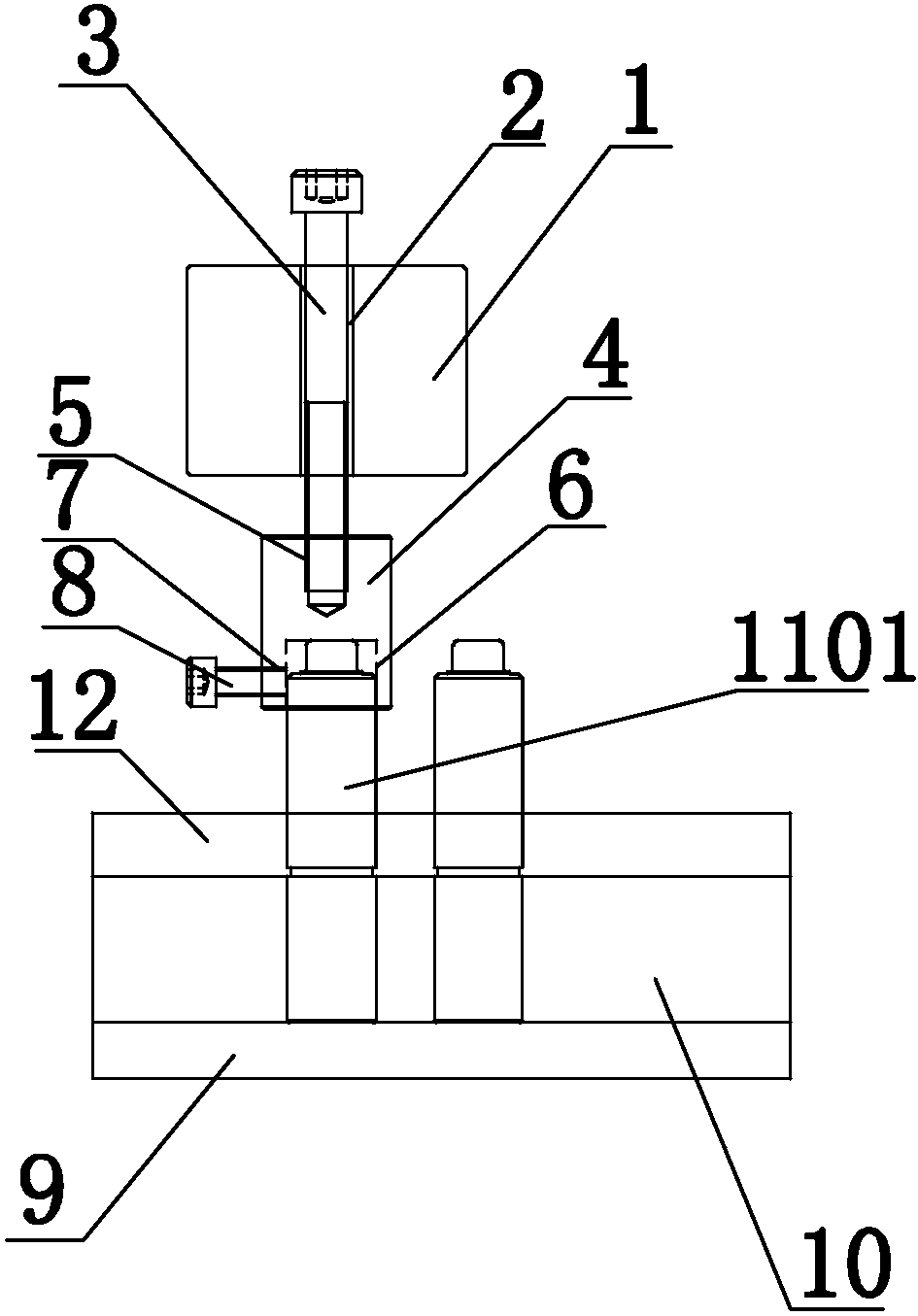 cn207592575u_翅片模具冲孔凸凹模冲头起出装置有效