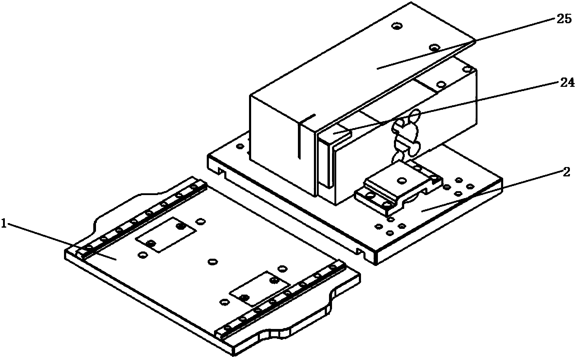 一种磁吸式的3d打印平台锁死机构