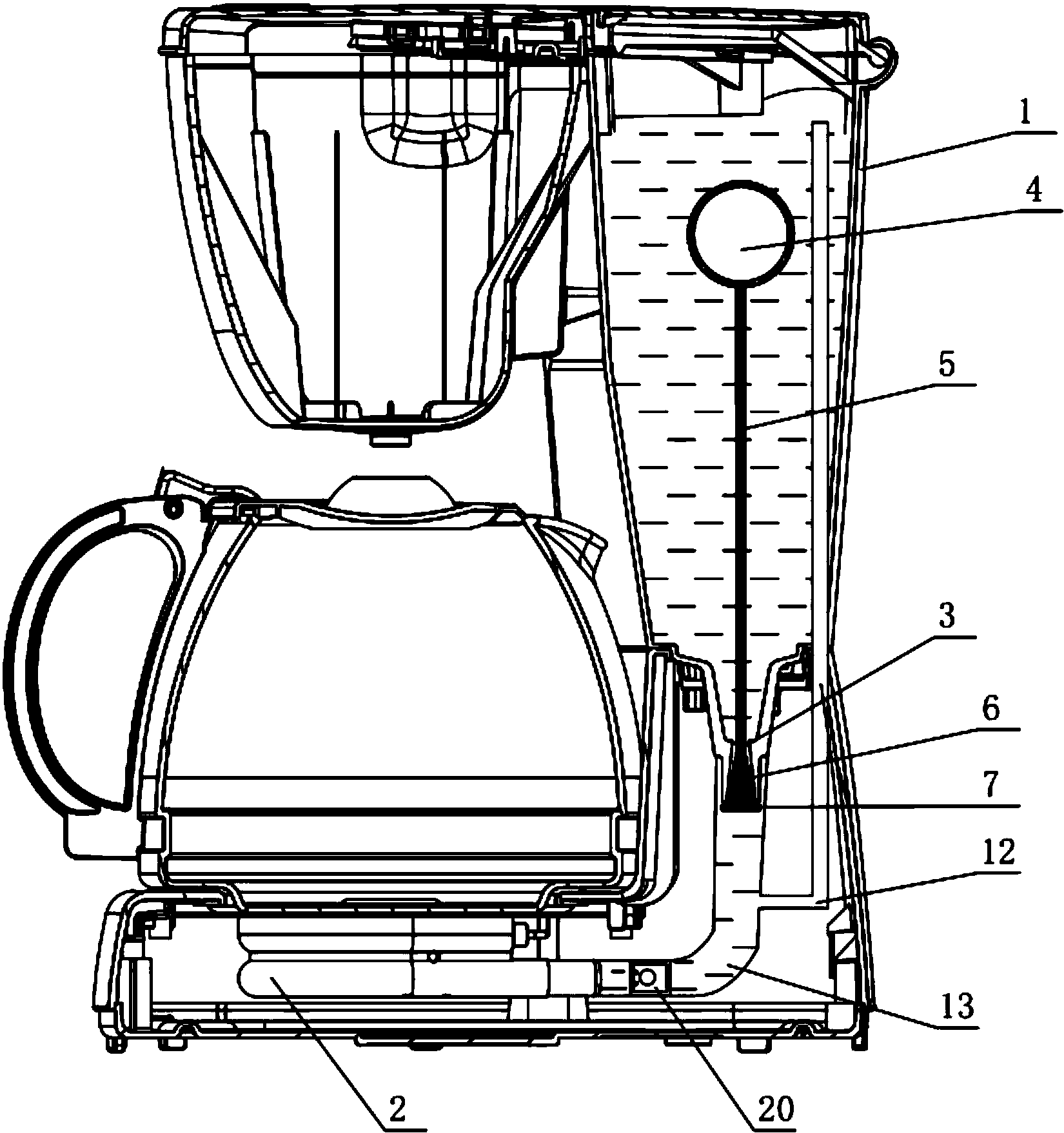 cn207627094u_一种高温滴漏咖啡机有效