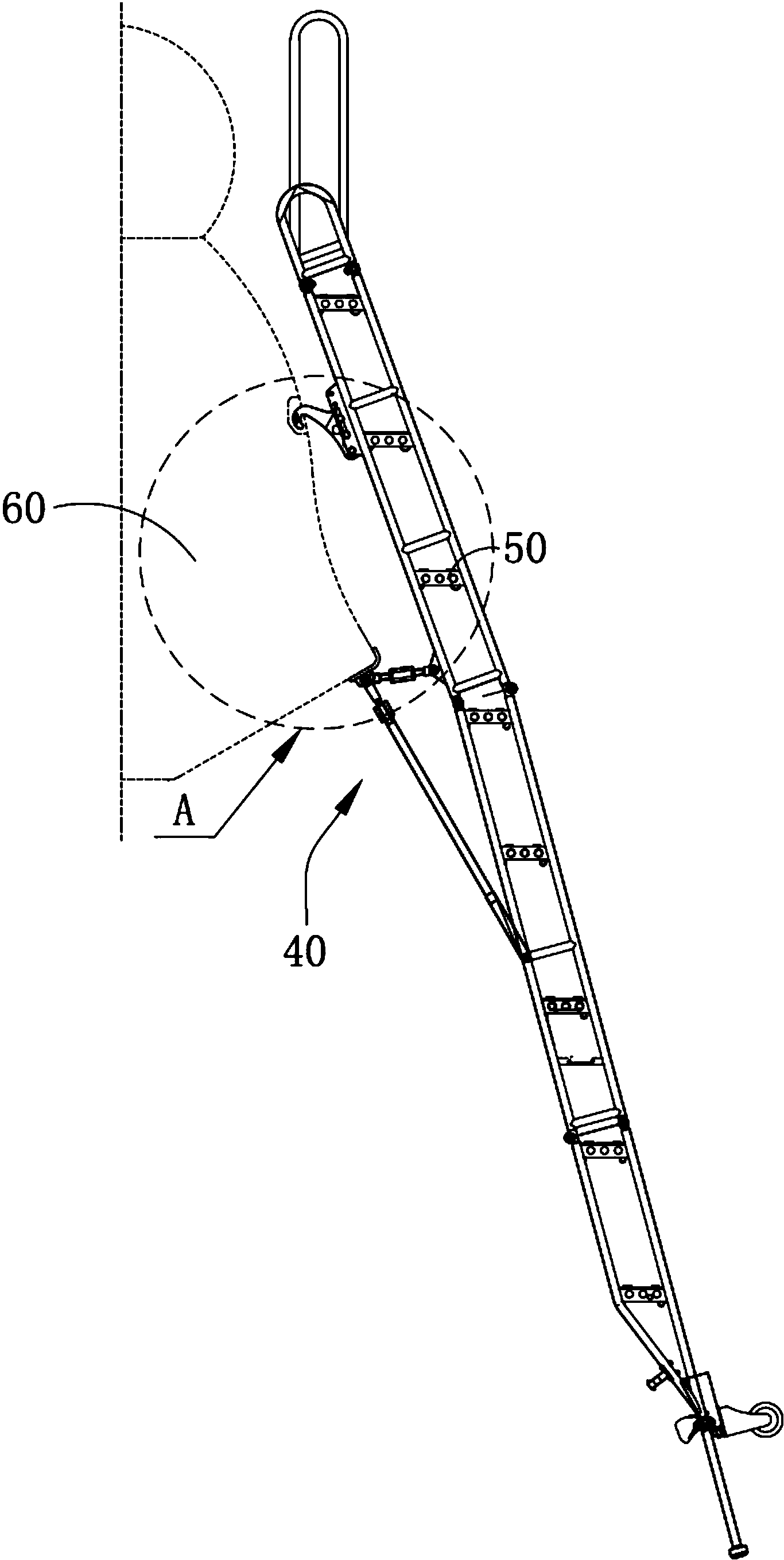 cn207631521u_折叠登机梯有效