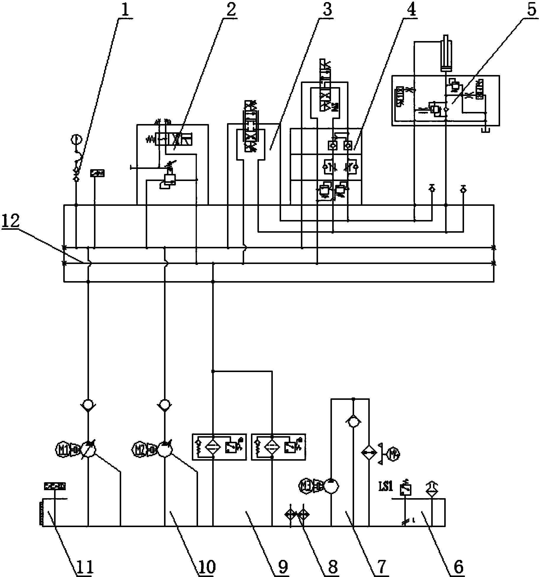 cn207647873u_一種舞臺升降機液壓站有效