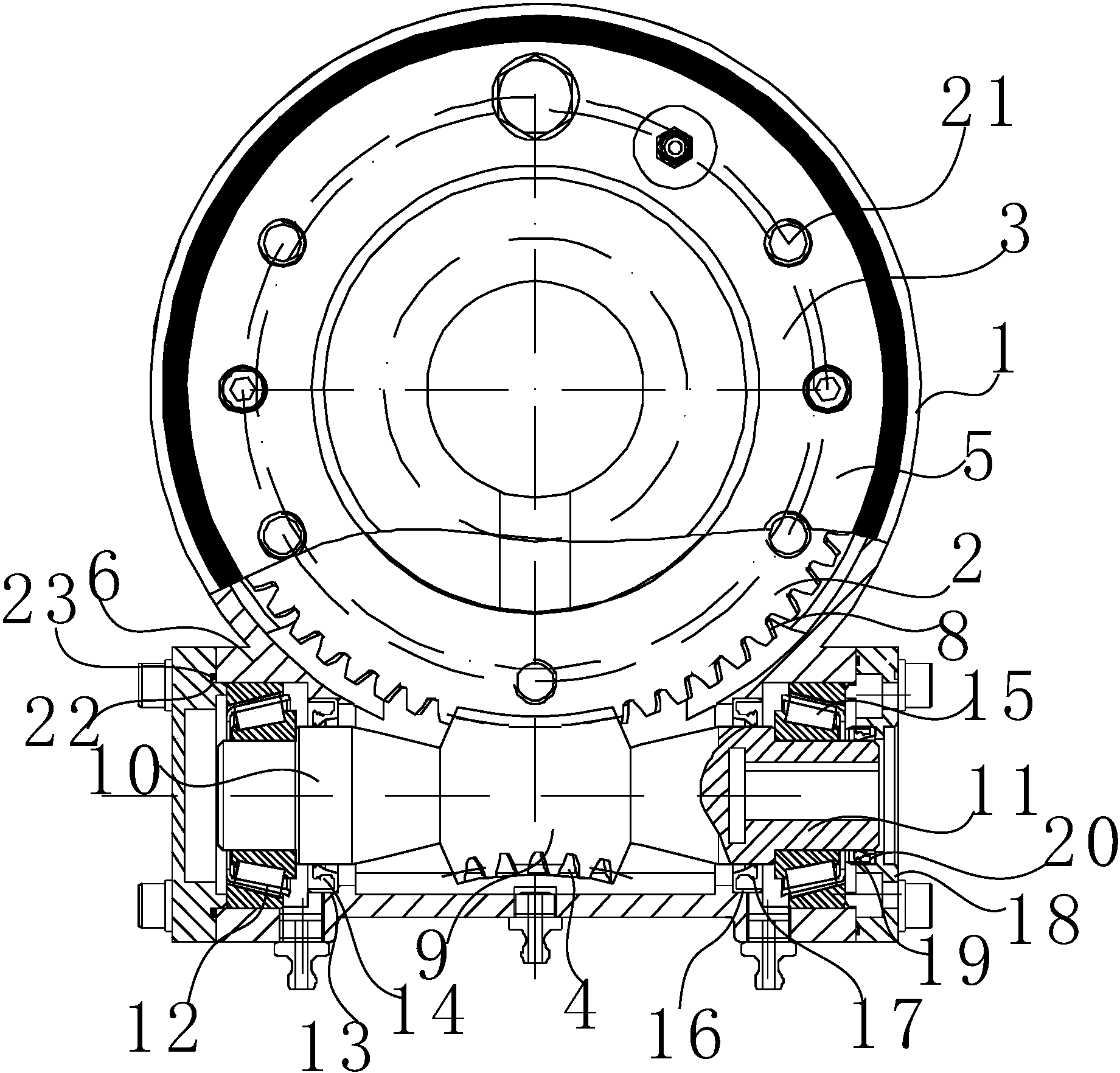 cn207701687u_一種改進蝸桿密封結構的迴轉減速器有效