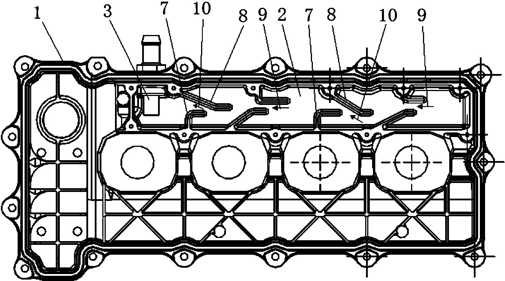 气缸盖罩结构图片