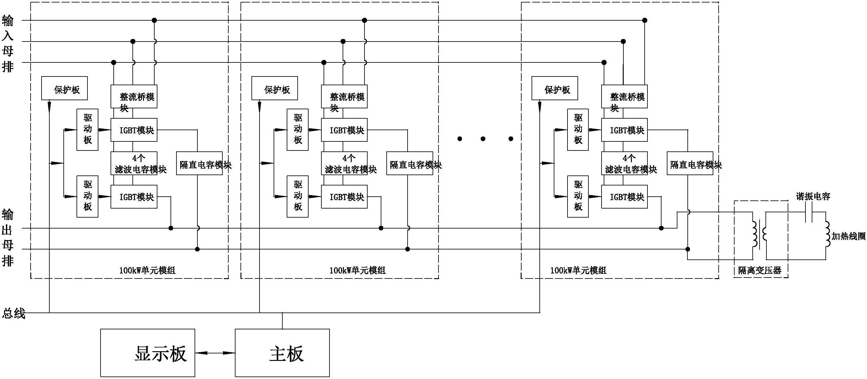 全数字igbt次级谐振中频炉