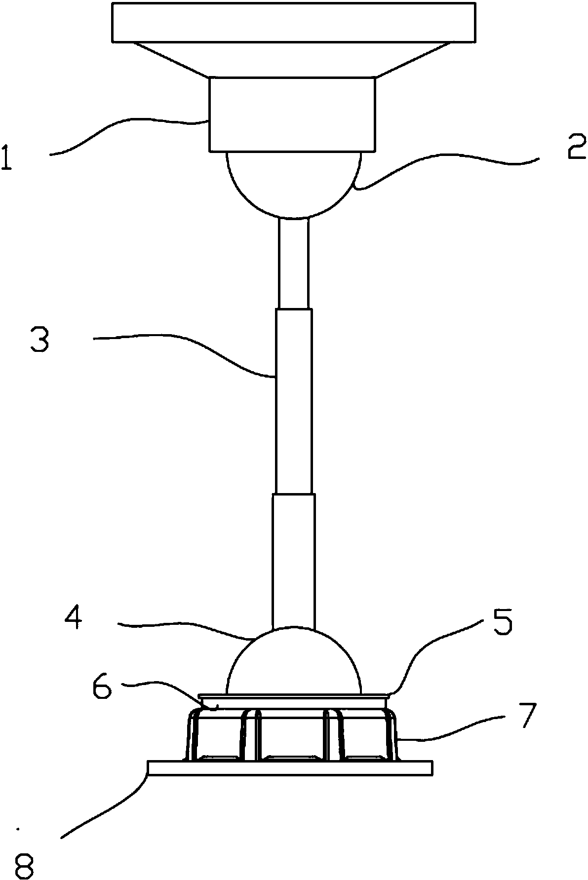 一种360度旋转伸缩手机支架