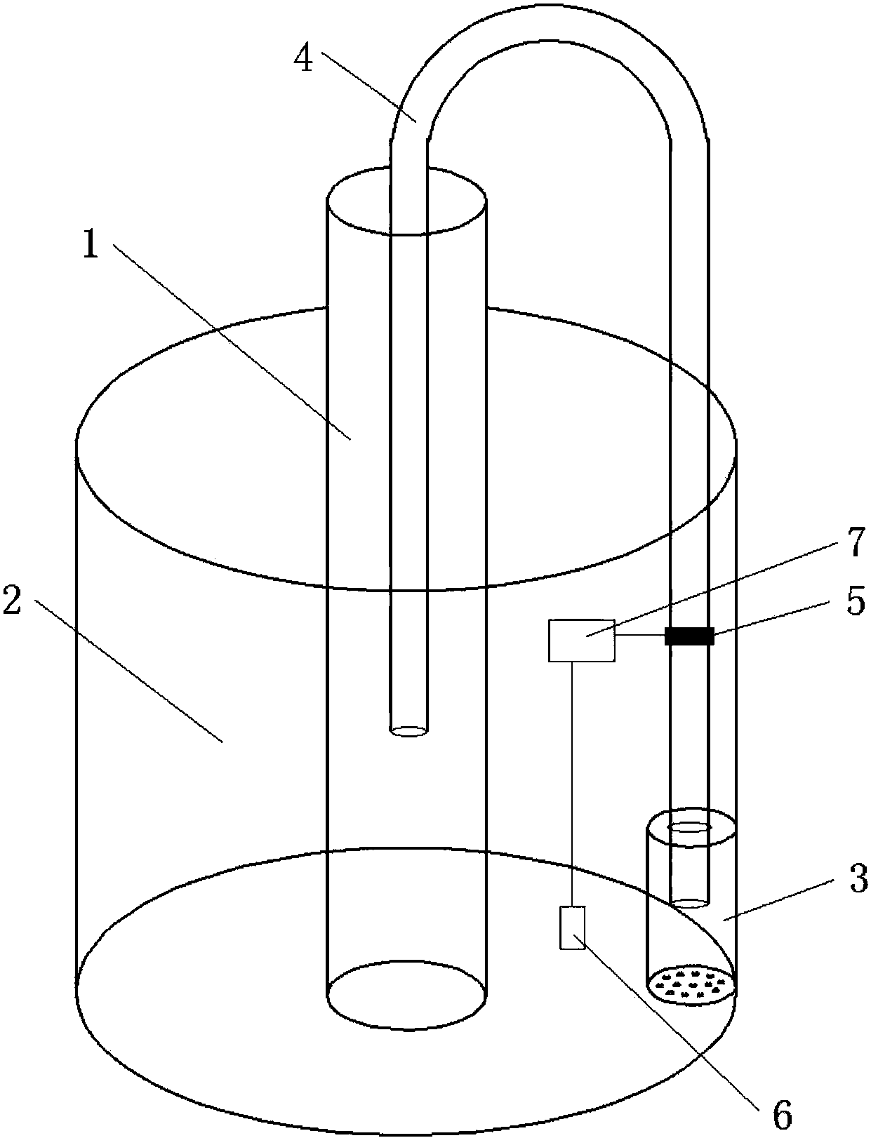 虹吸式自动浇水栽培装置